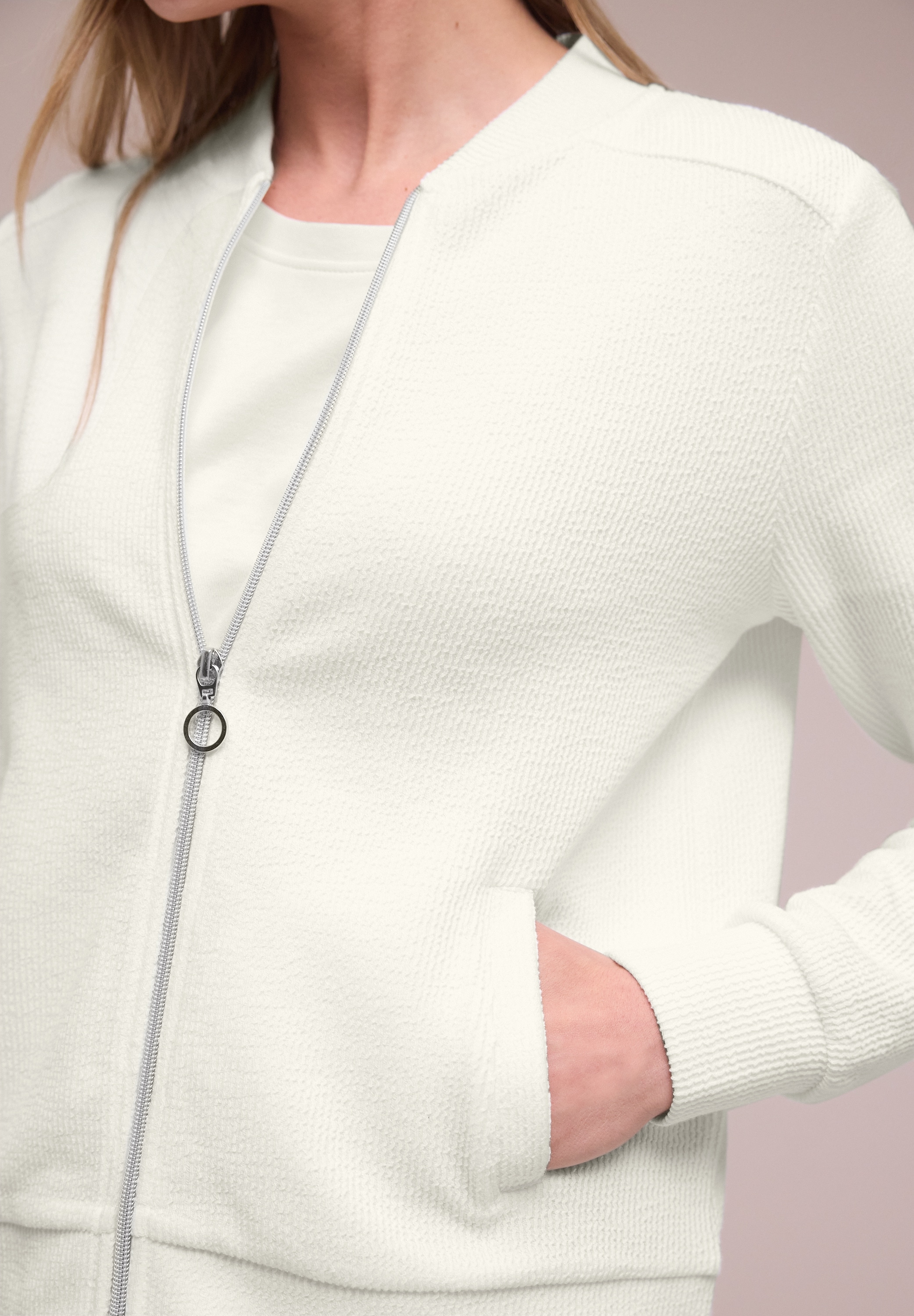 STREET ONE Blouson ohne Kapuze mit Zipper und Struktur