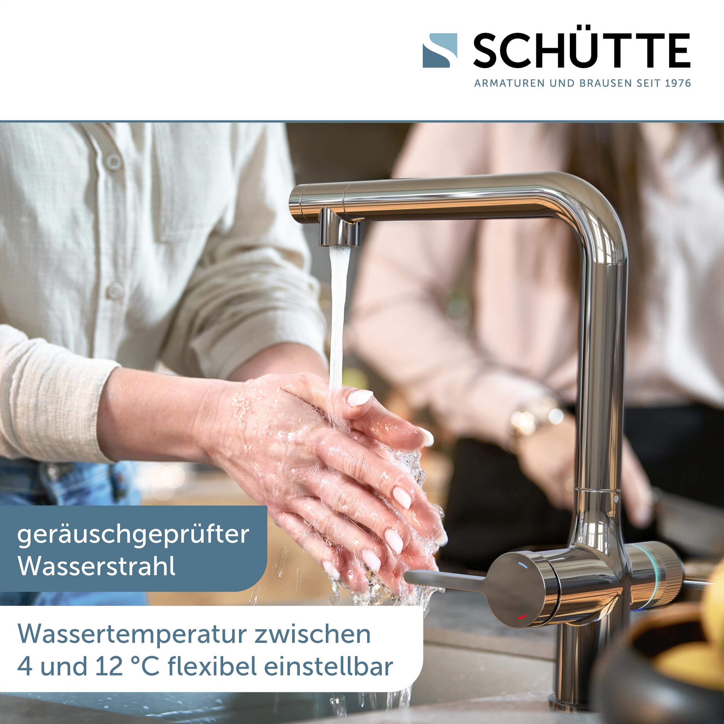 Schütte Spültischarmatur »»AQUASTAR PREMIUM« Sprudelwasser-Spültischarmatur«, mit Kühlsystem, Filter, Filterkopf und handelsüblicher CO2-Kartusche