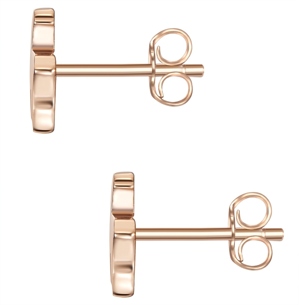 Paar Ohrstecker GLANZSTÜCKE MÜNCHEN "Set: GSM163", rosa (roségold), Ohrringe, Damen, 6, Silber 925 (Sterlingsilber), in Alpaka Optik 2
