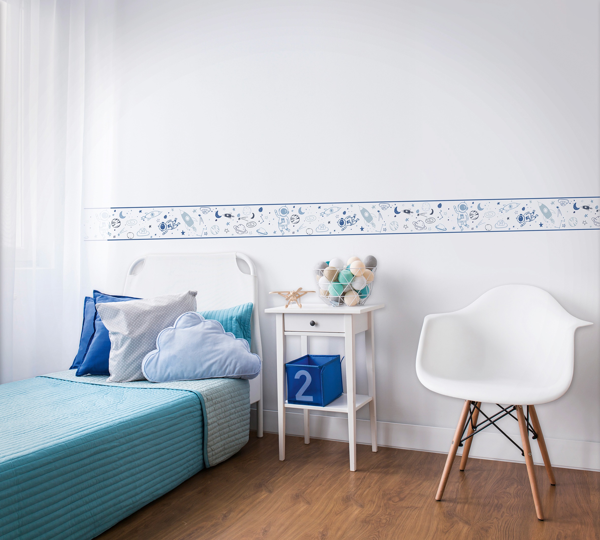 Marburg Kindertapete, Weltall-matt, moderne Tapete für Wohnzimmer Schlafzimmer Küche