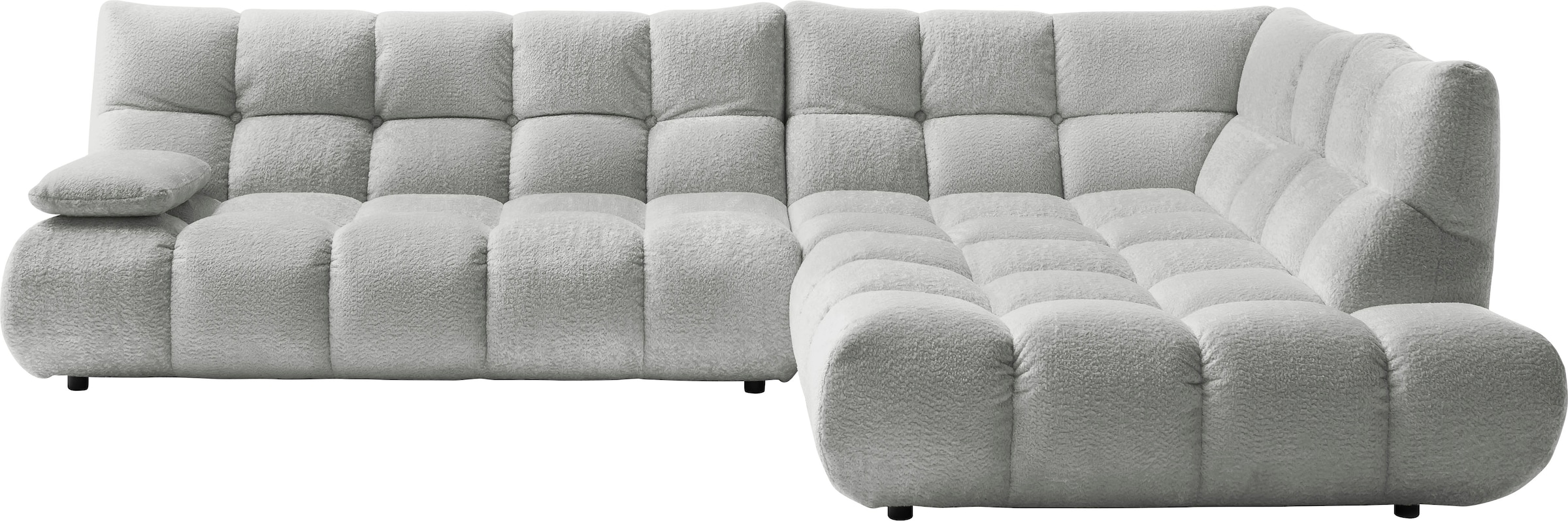 Home affaire Ecksofa "Cozy Bubble, mit klappbarer Armlehne, Breite 324 cm" günstig online kaufen