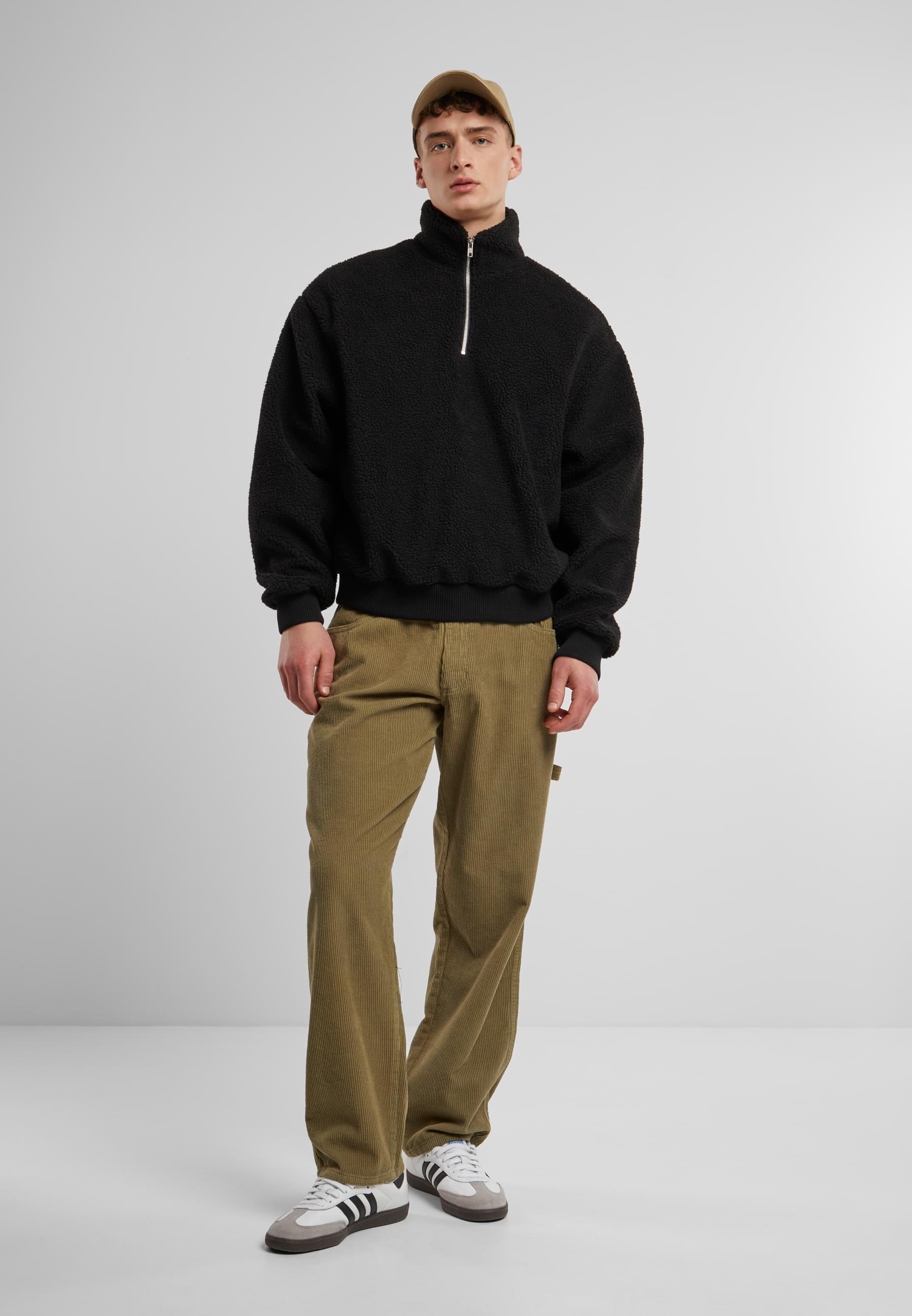 URBAN CLASSICS Kapuzensweatshirt »Urban Classics Oversized Teddy Troyer«, (1 tlg.)