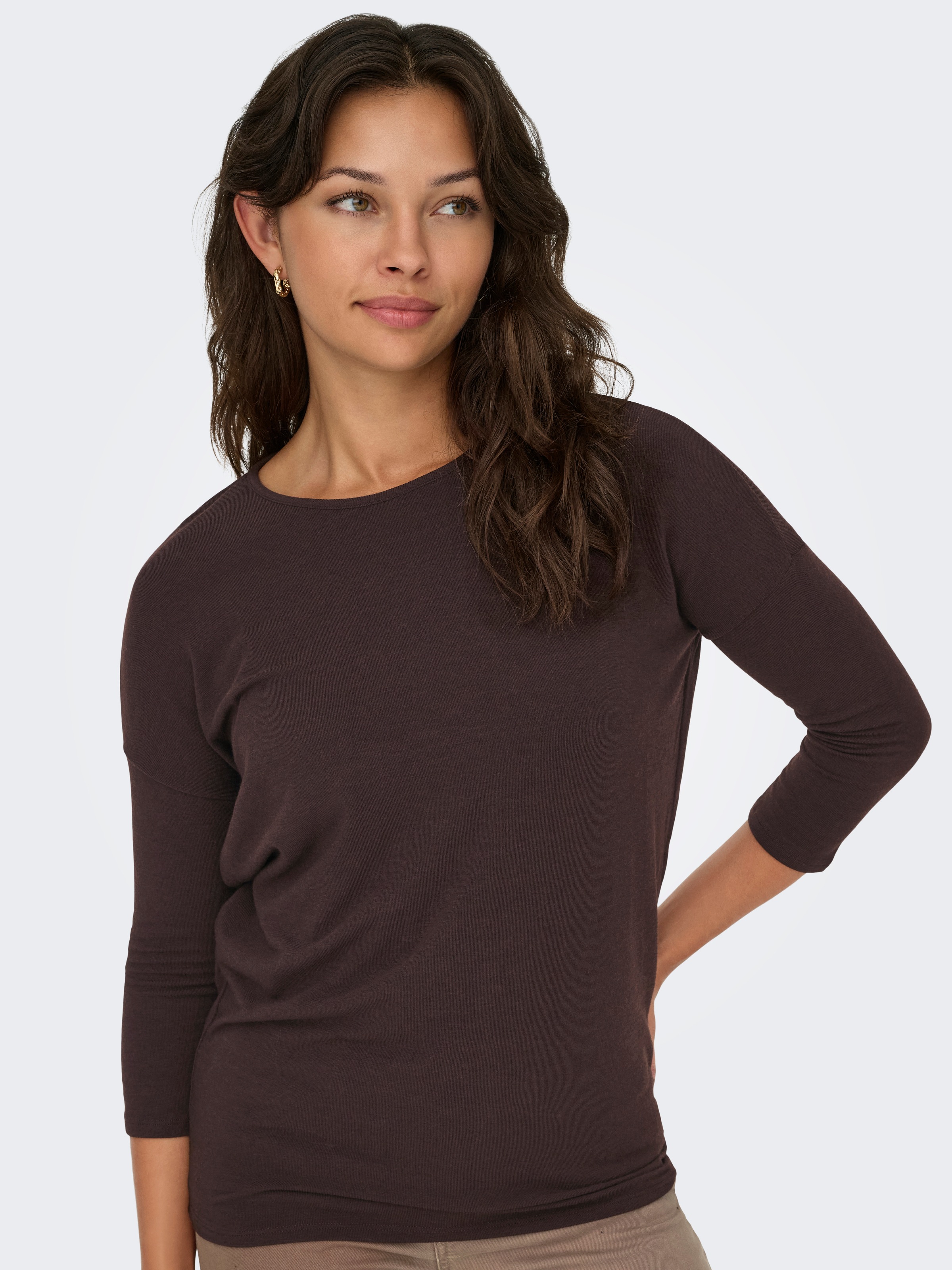 Thumbnail - ONLY 3/4-Arm-Shirt "ONLGLAMOUR 3/4 TOP JRS NOOS", in lässiger Oversize-Form