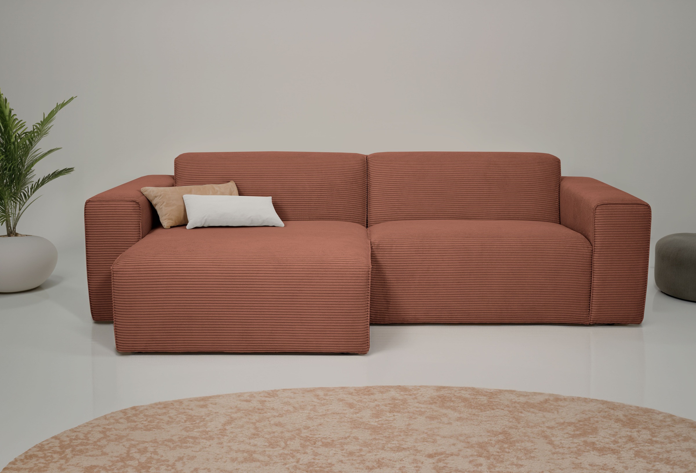 INOSIGN Ecksofa "Koa,228cm, L-Form, Modulsofa, Webstoff, Cord, Struktur" De günstig online kaufen