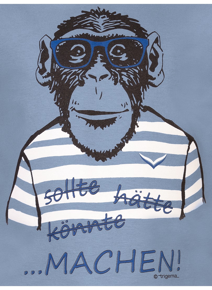 Trigema T-Shirt »TRIGEMA T-Shirt großem Affen-Druckmotiv« ▷ BAUR für | mit