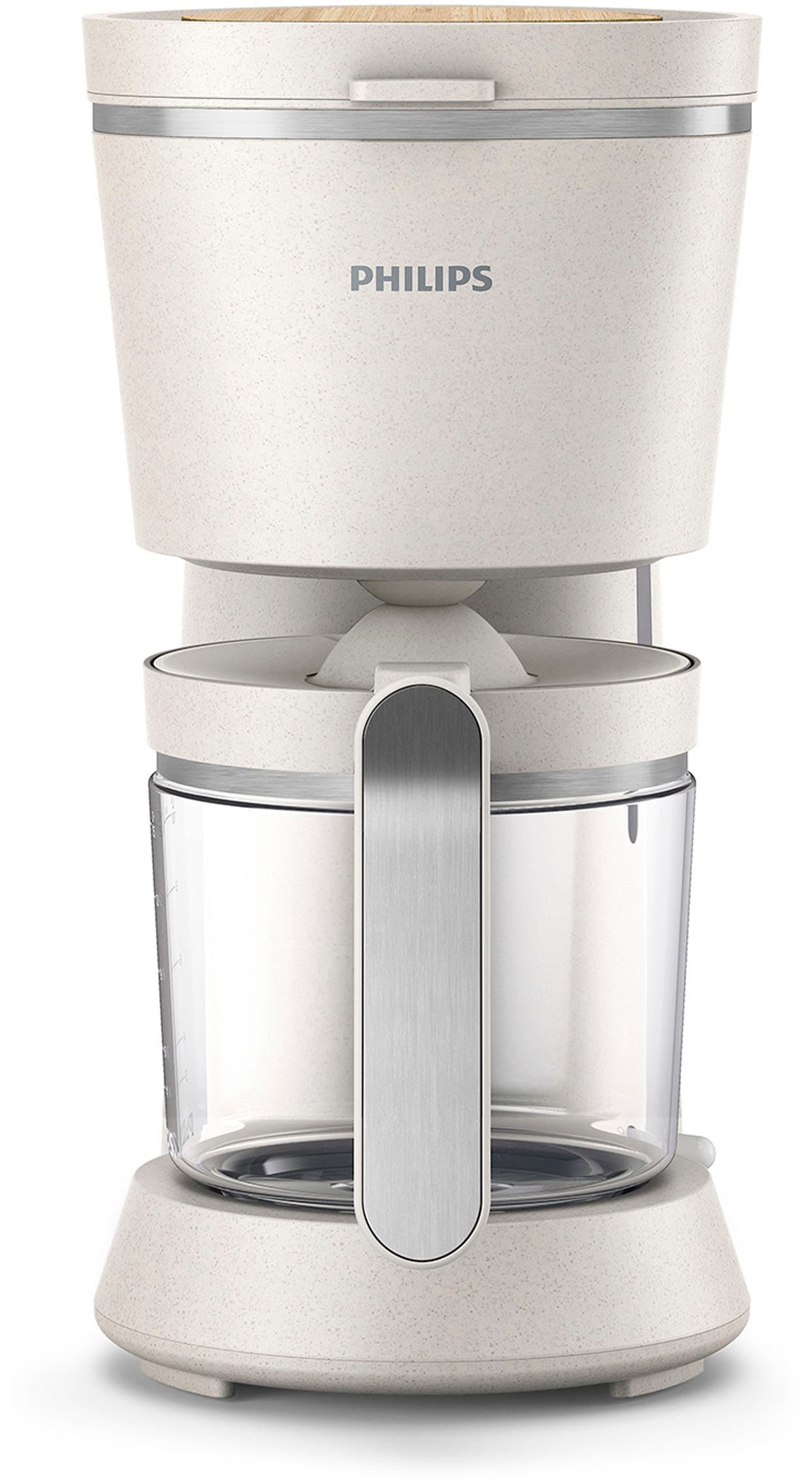 Philips Filterkaffeemaschine »HD5120/00 Eco Conscious Collection«, 1,2 l Kaffeekanne, Papierfilter, 1x4, aus biobasiertem Kunststoff, Seidenweiß matt