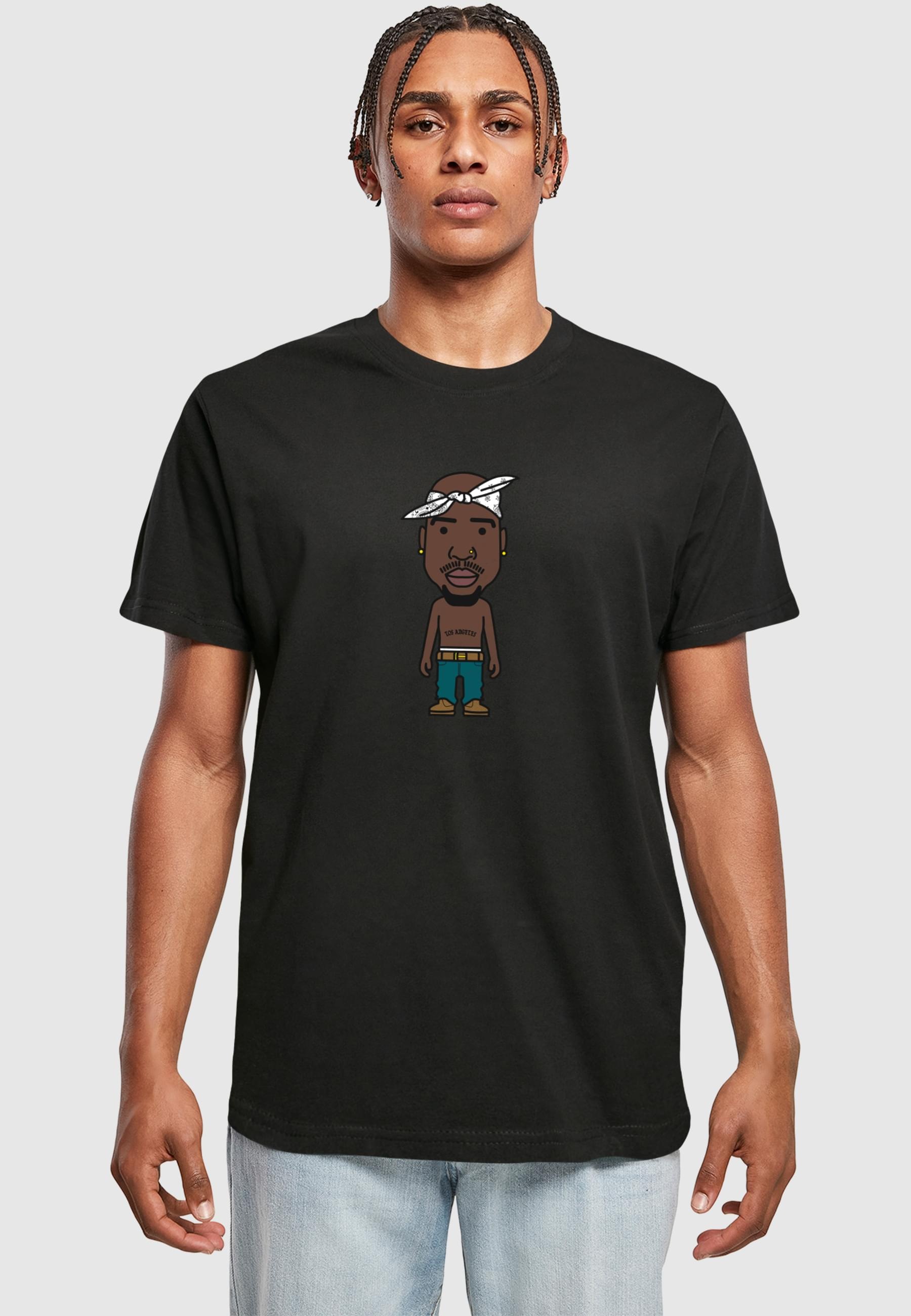 MisterTee Kurzarmshirt »MisterTee Herren LA Sketch Tee«, (1 tlg.)