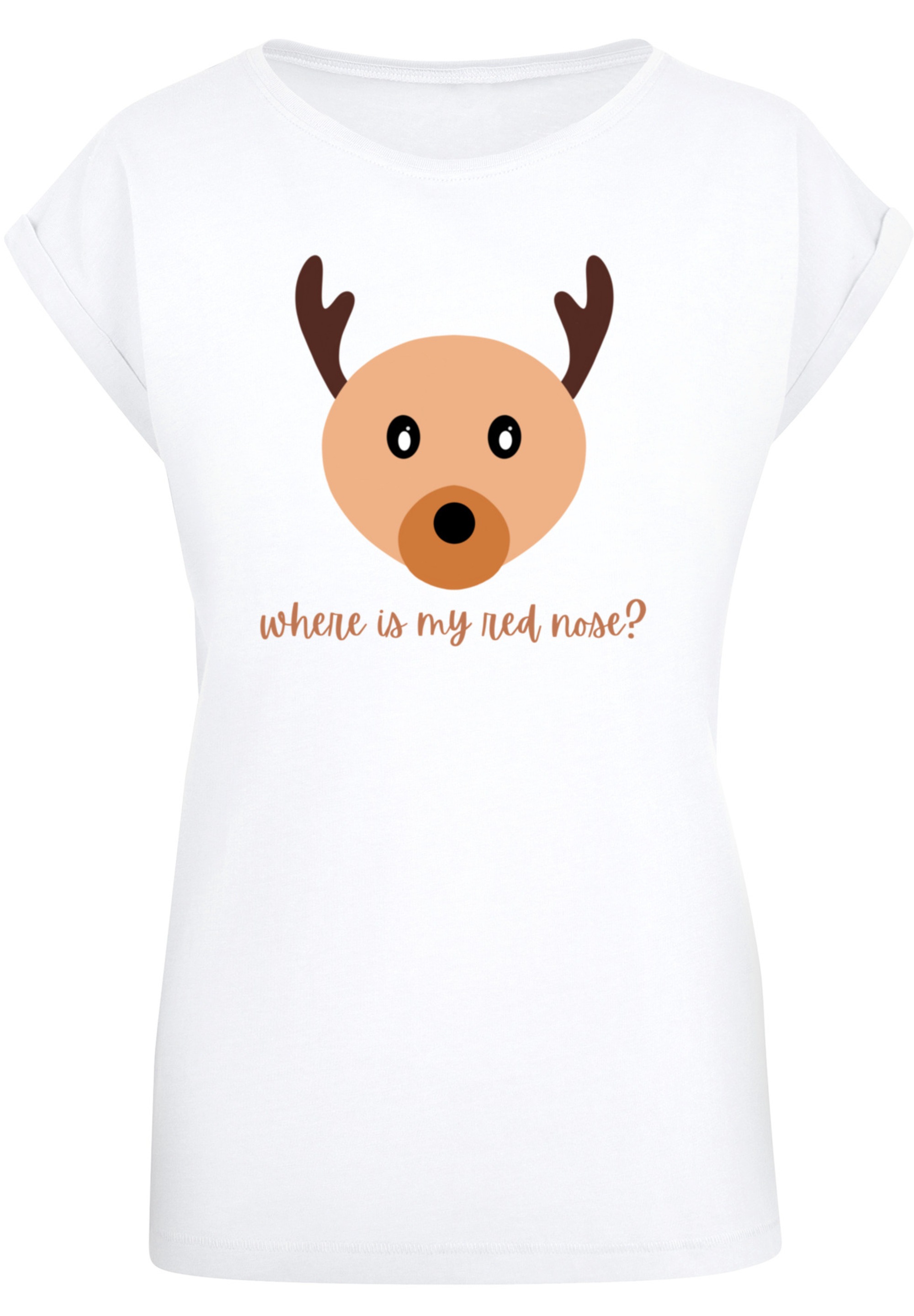 F4NT4STIC T-Shirt »Red Nose Weihnachten«, Print