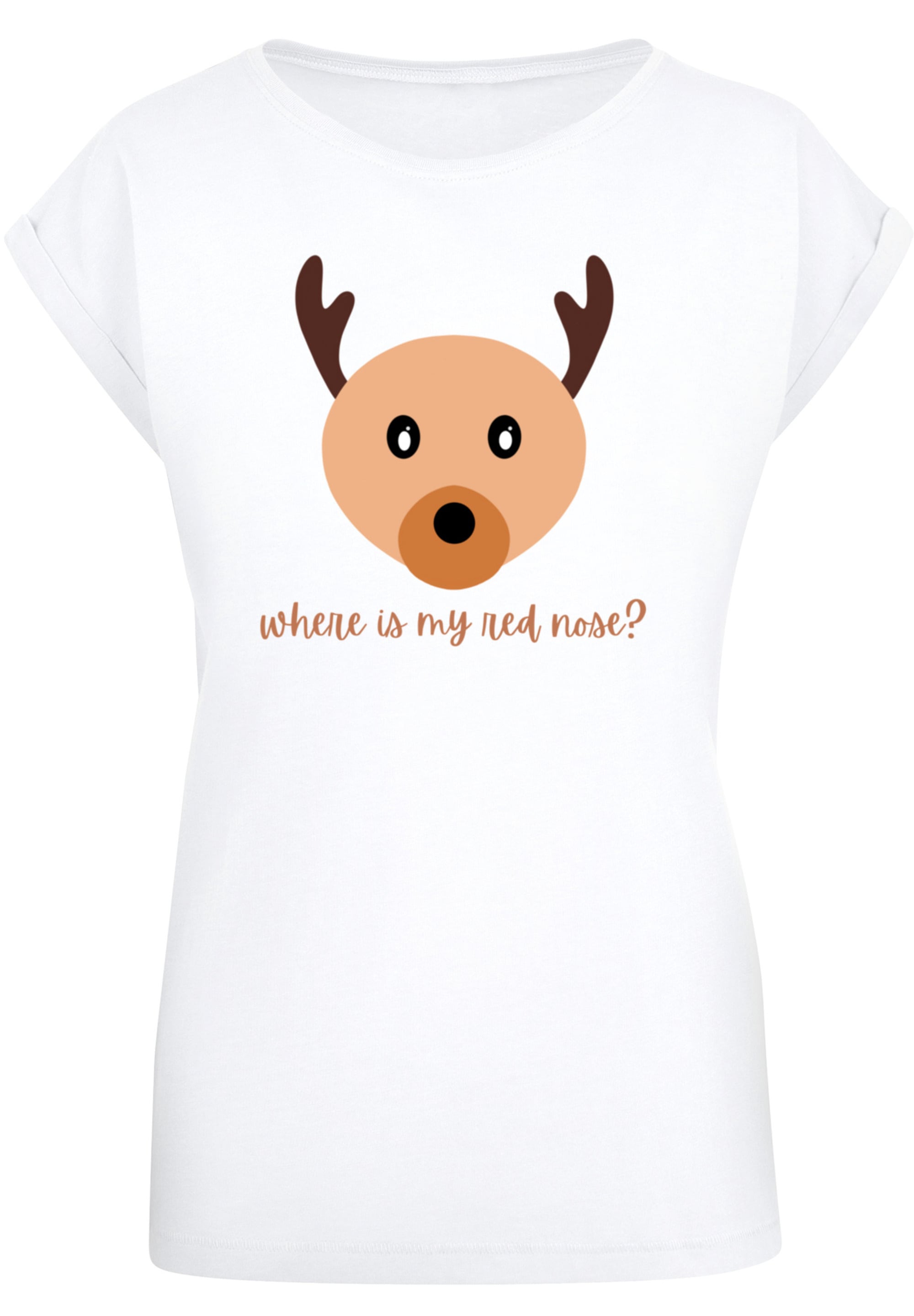 F4NT4STIC T-Shirt "Red Nose Weihnachten", Print günstig online kaufen