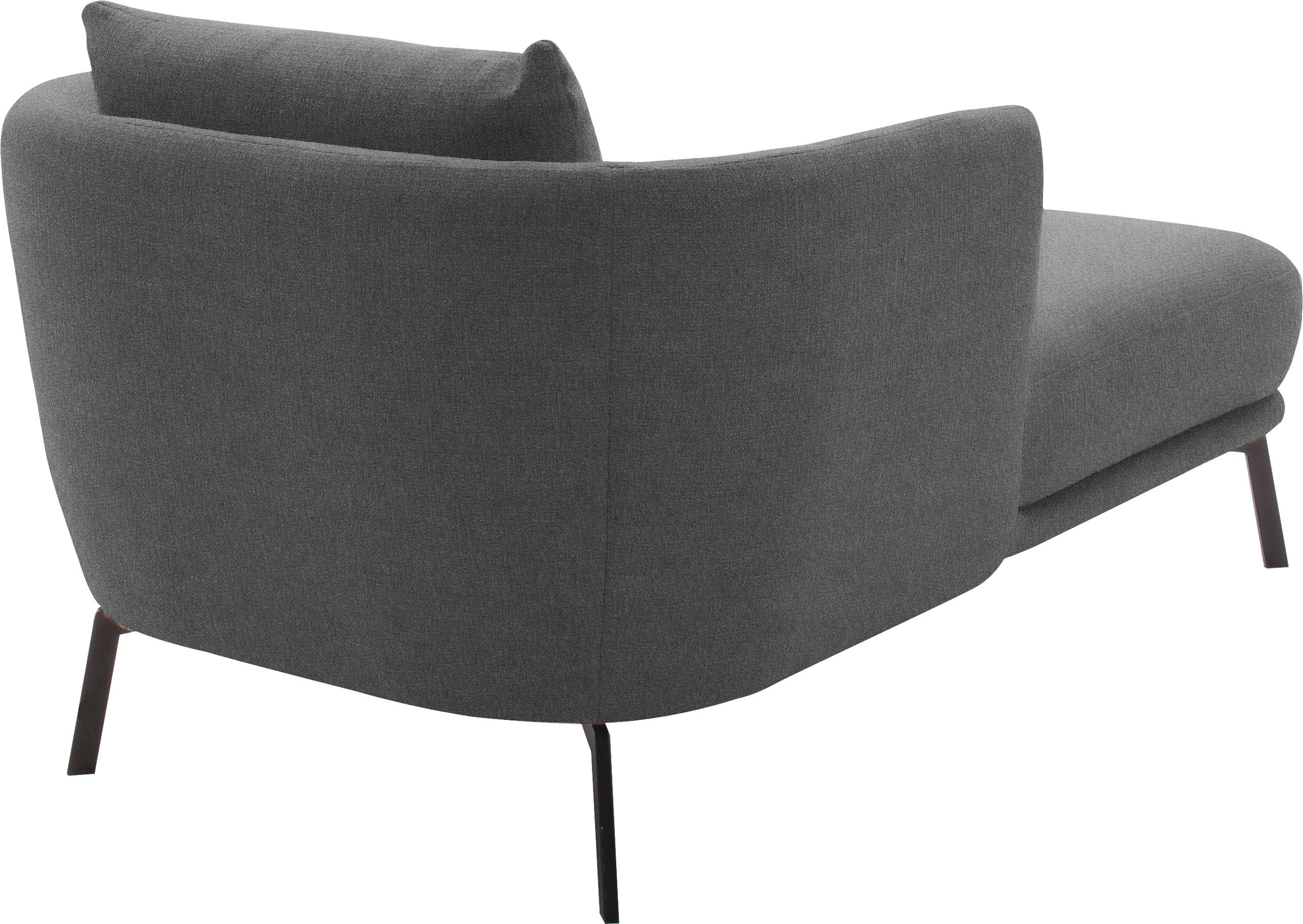 SCHÖNER WOHNEN-Kollektion Chaiselongue »Pearl - 5 Jahre Hersteller-Garantie, auch in Bouclé«, Maße (B/H/T): 101/71/161 cm, Füße aus Metall