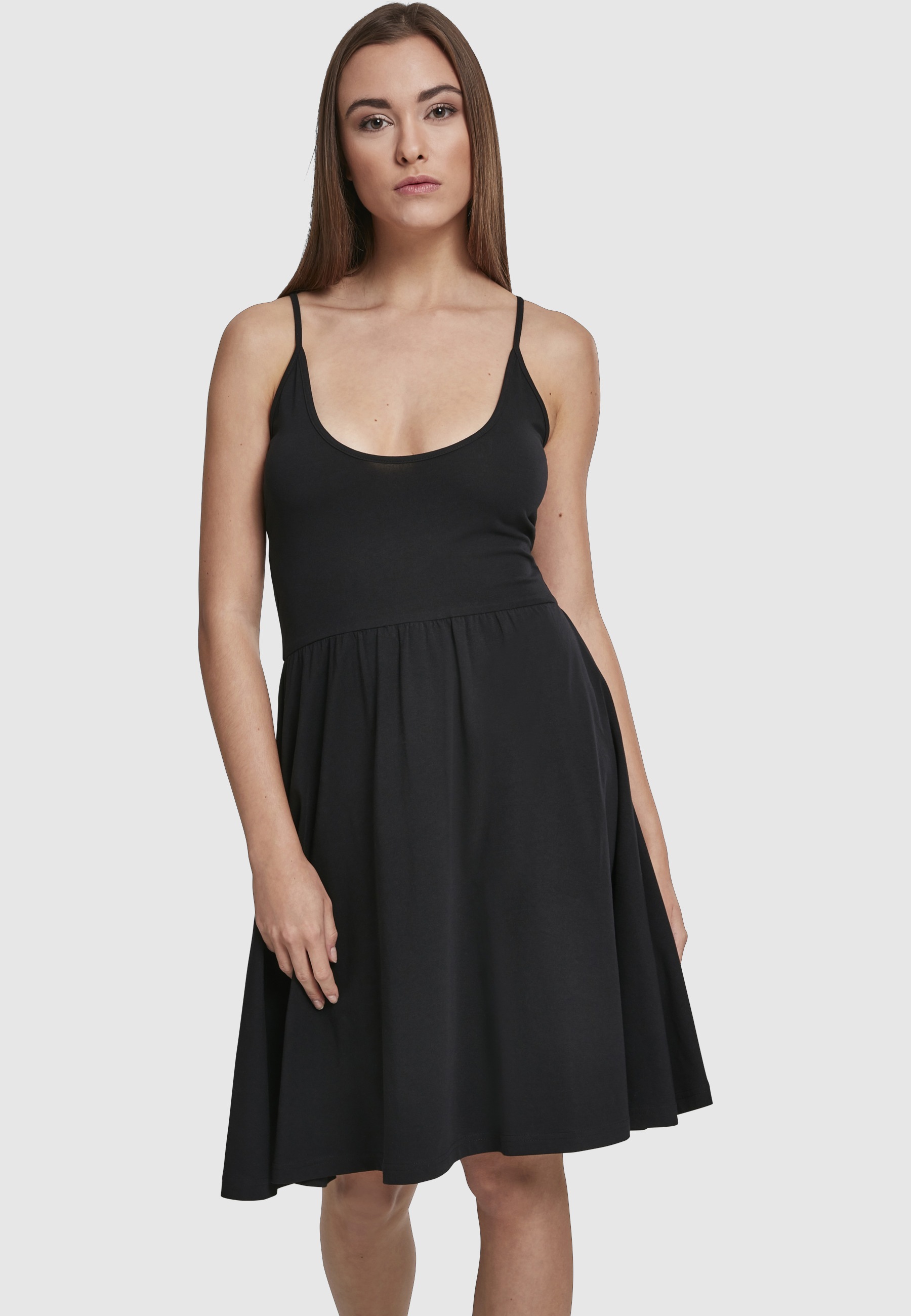 URBAN CLASSICS Shirtkleid »Urban Classics Damen Ladies Spaghetti Dress« 1 Stk. tlg.