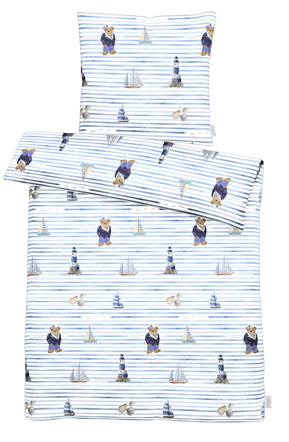 APELT Bettwäsche "Knut GOTS" 2 tlg. tlg. Bettwäsche-Set mit Reißverschluss, günstig online kaufen