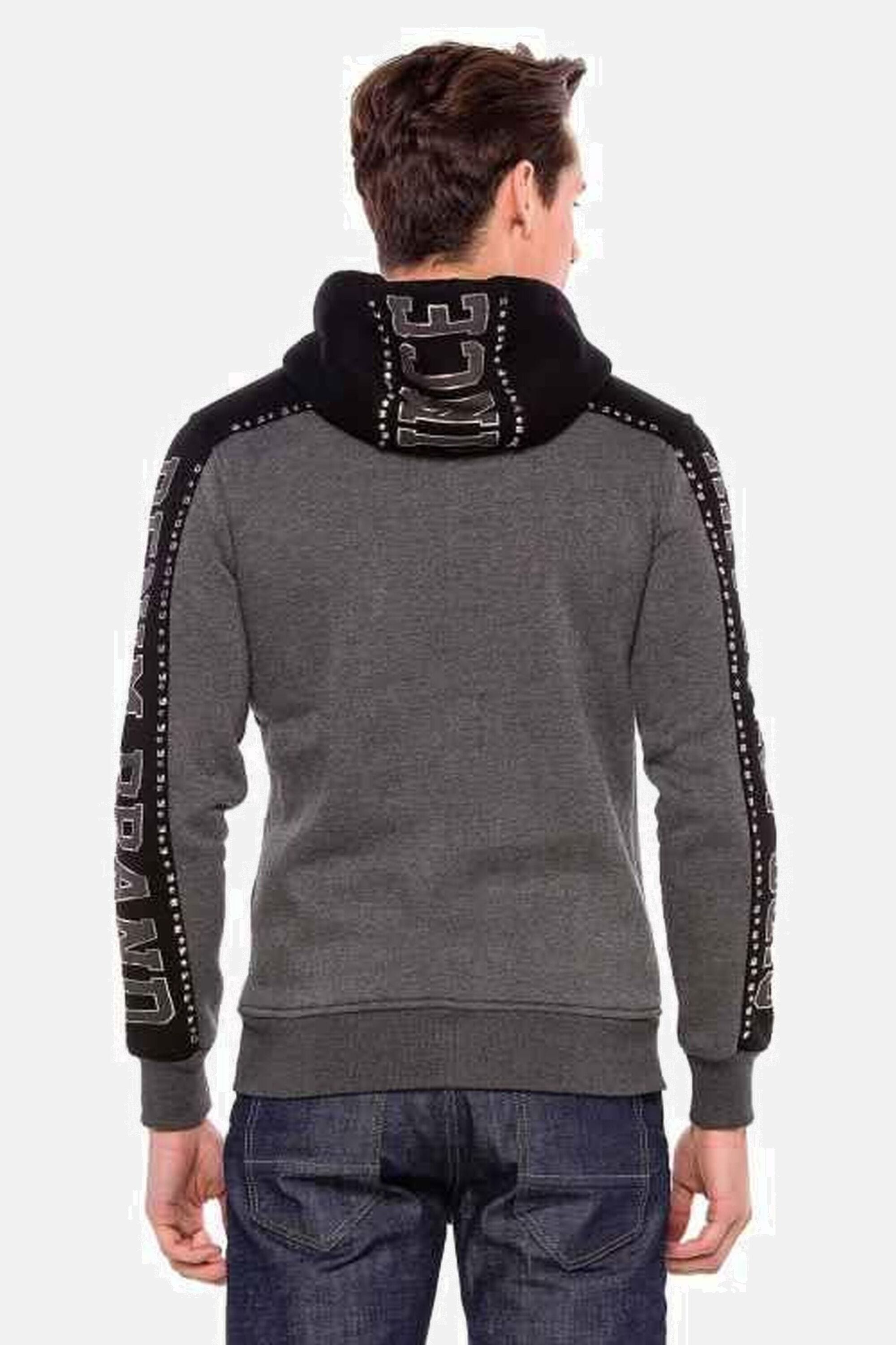 Cipo & Baxx Sweatjacke »Sweatjacke«, mit praktischen Kapuze, CL381