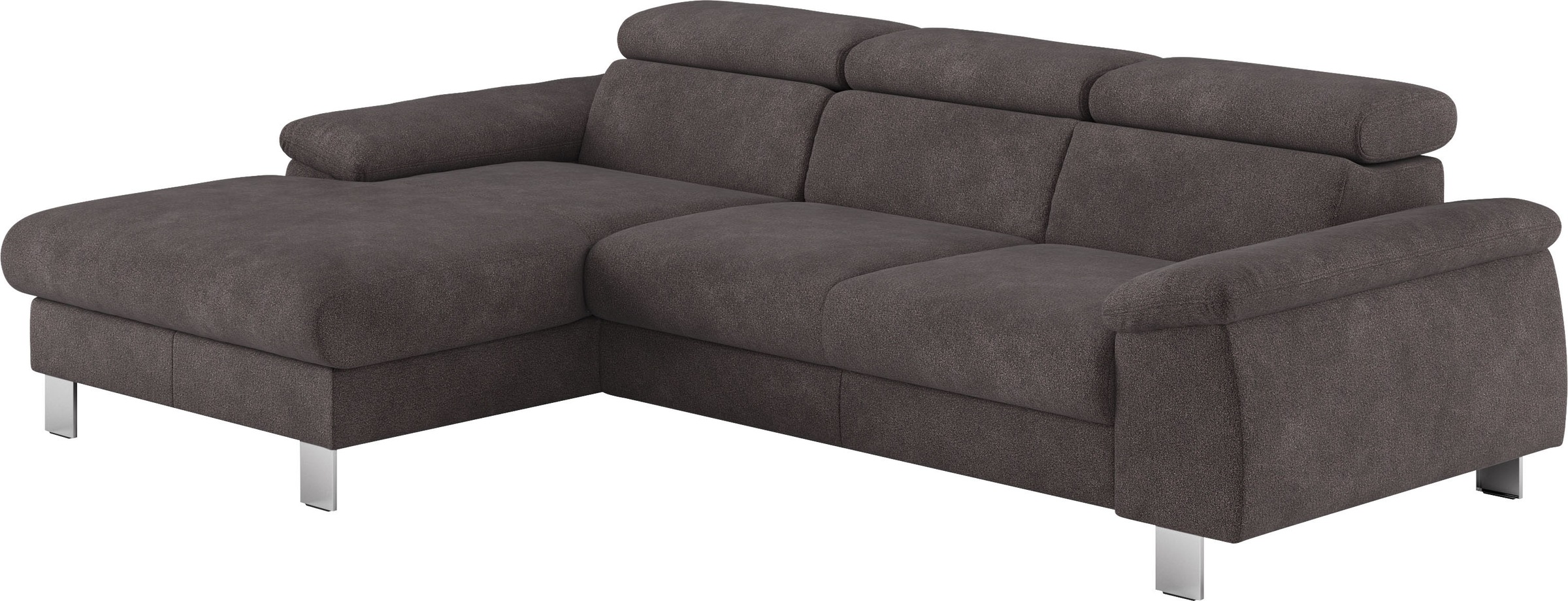 COTTA Ecksofa "Komaris L-Form, B: 244 cm" mit Kopfteilverstellung, optional günstig online kaufen