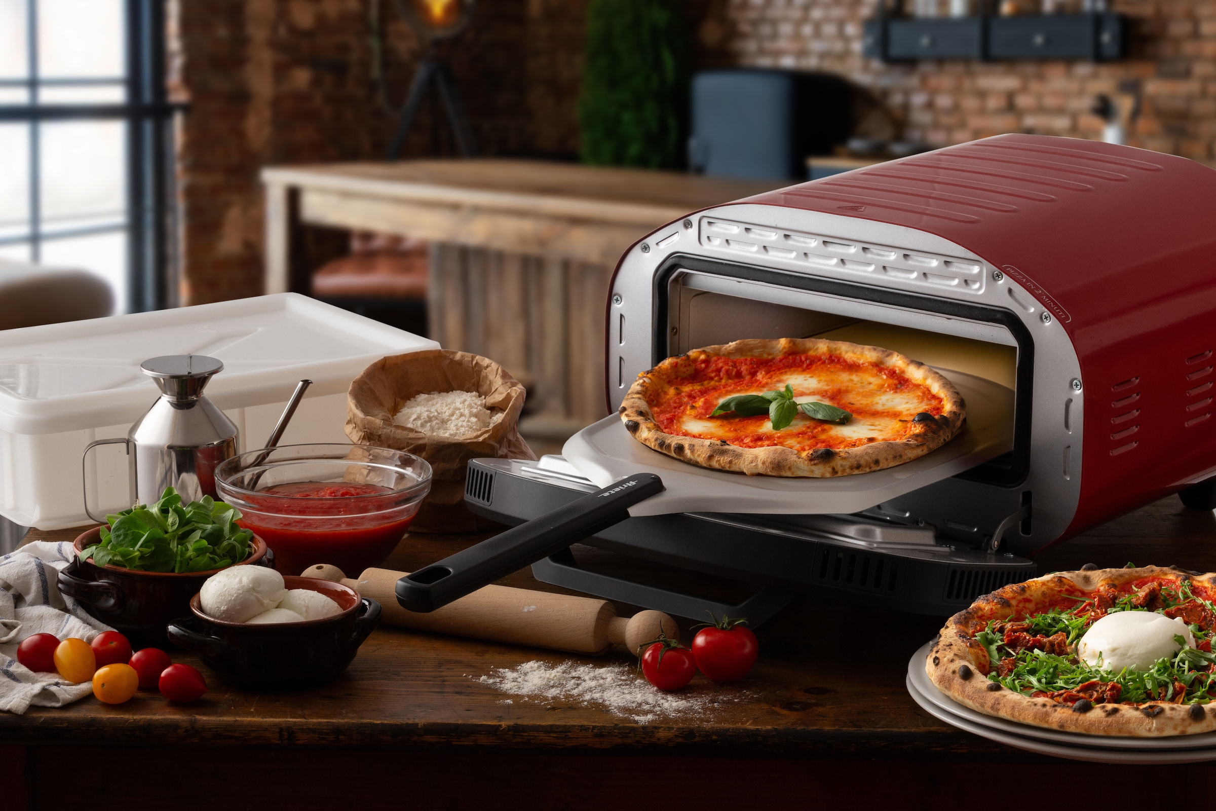 Ariete Pizzaofen »3901« bis 430°C, herausnehmbarer Pizzastein, inkl. Zubehör