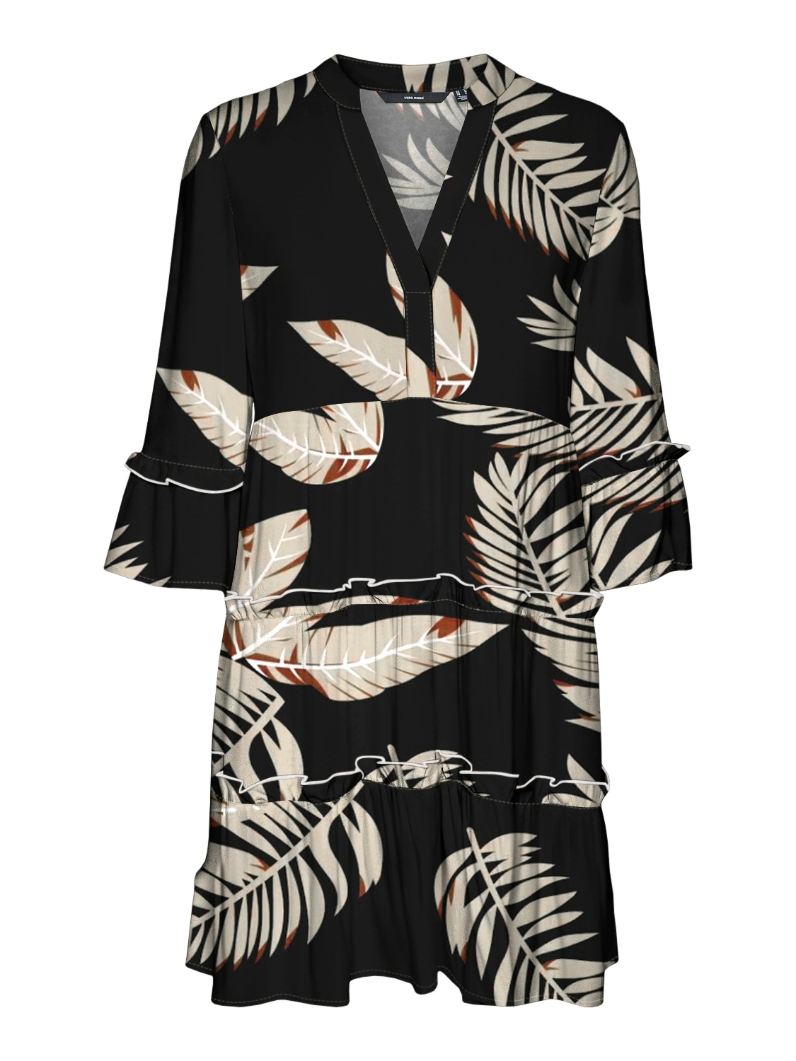 Vero Moda Tunikakleid "VMEASY JOY 3/4 SHORT DRESS WVN GA", mit Volant günstig online kaufen