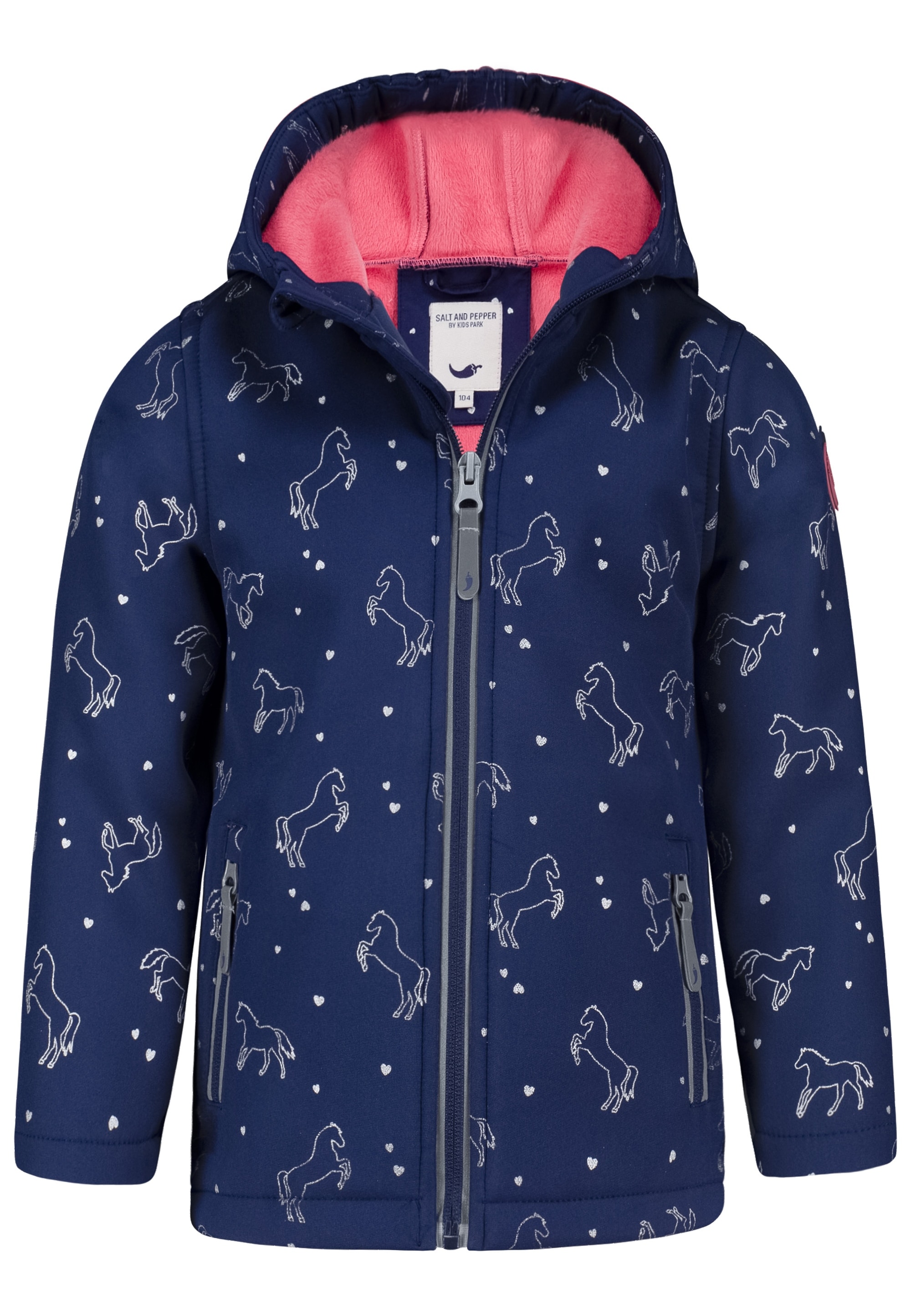 SALT AND PEPPER Softshelljacke »AOP Horses«, mit reflektierenden Details