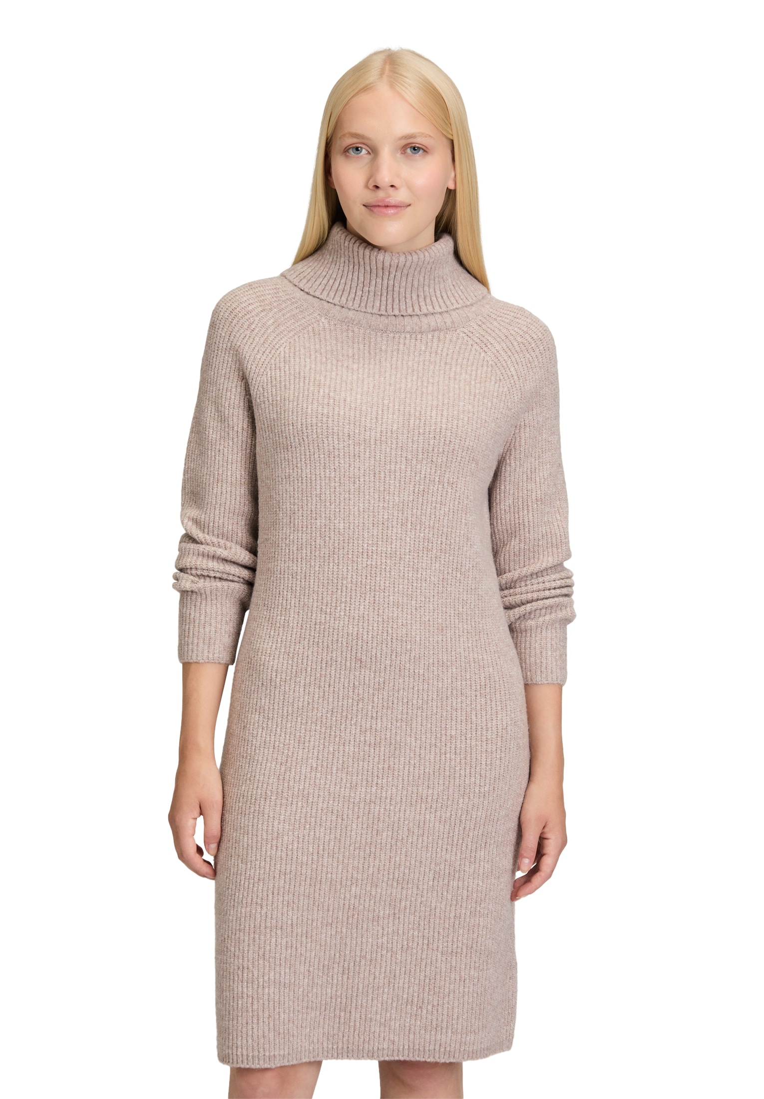 Cartoon Strickkleid "Damen mit Turtle Neck" Ohne Tasche günstig online kaufen