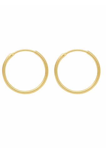Adelia´s Paar Ohrhänger »333 Gold Ohrringe / Creolen Ø 25 mm«, Goldschmuck für Damen kaufen
