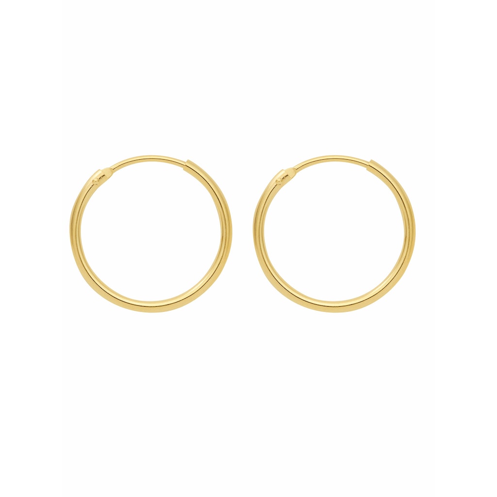 Adelia´s Paar Ohrhänger »333 Gold Ohrringe Creolen Ø 25 mm«, Goldschmuck für Damen