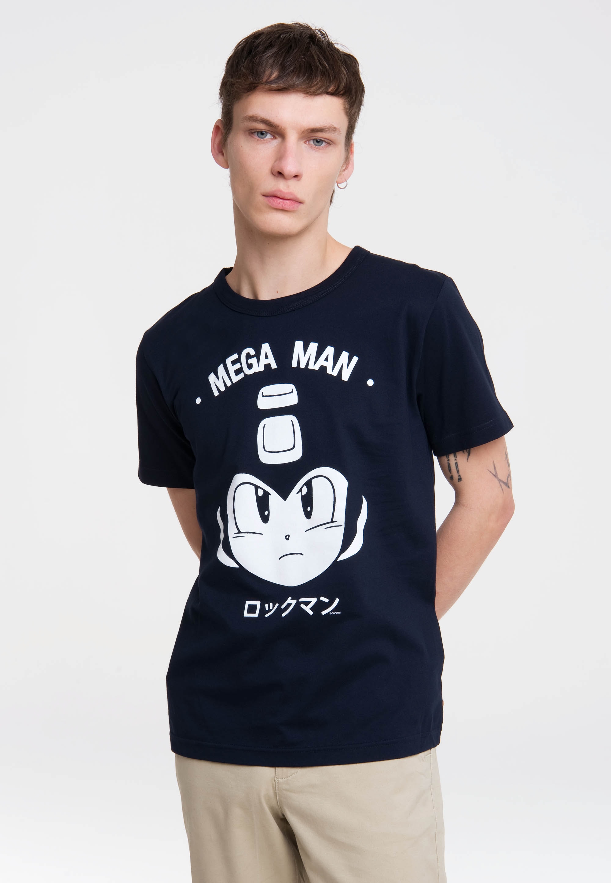 LOGOSHIRT T-Shirt "Mega-Man Gesicht", mit Mega Man-Print günstig online kaufen