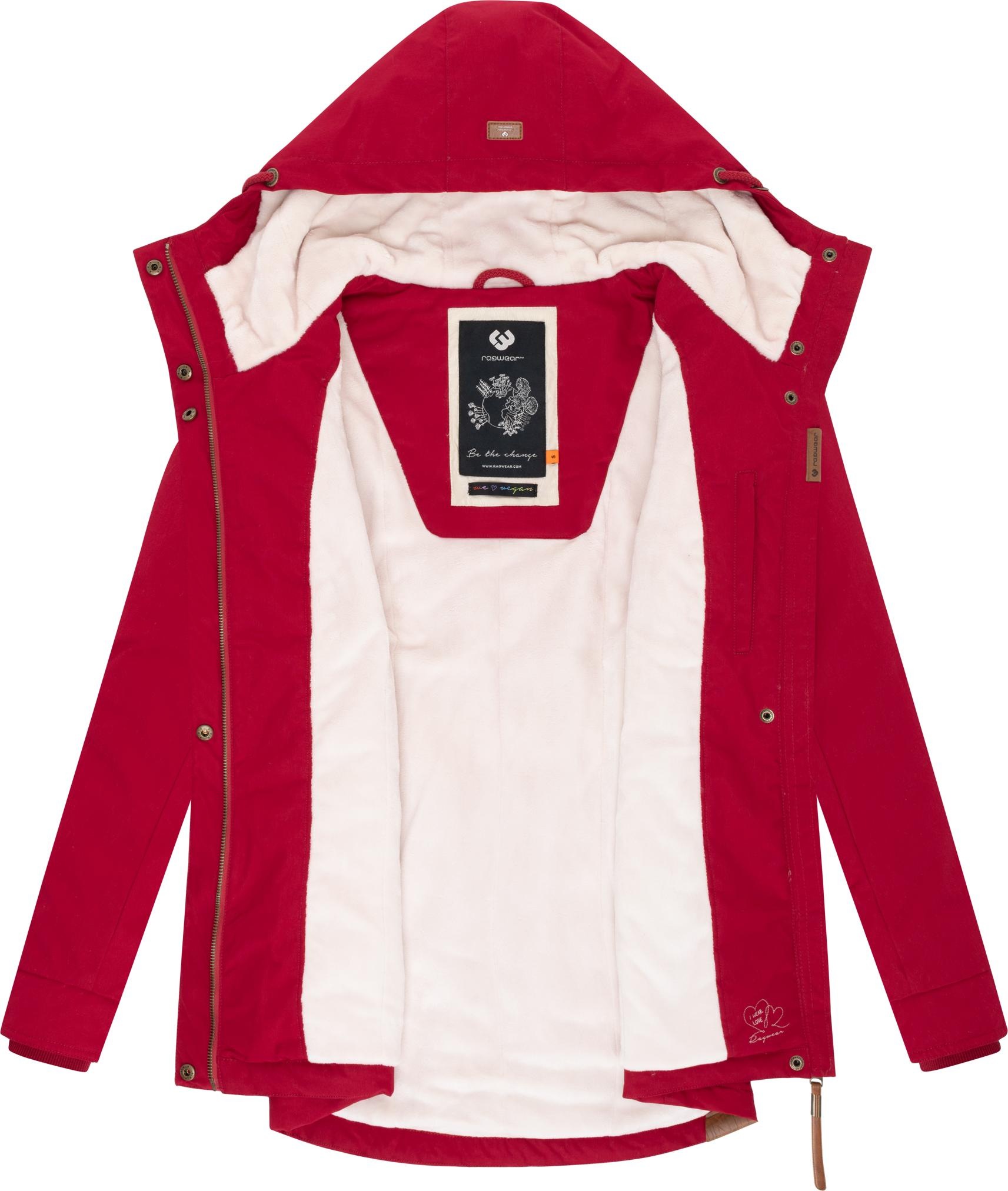 Ragwear Winterjacke »Monade«, mit Kapuze, Damen Winterparka mit Kapuze und m. Fleece gefüttert