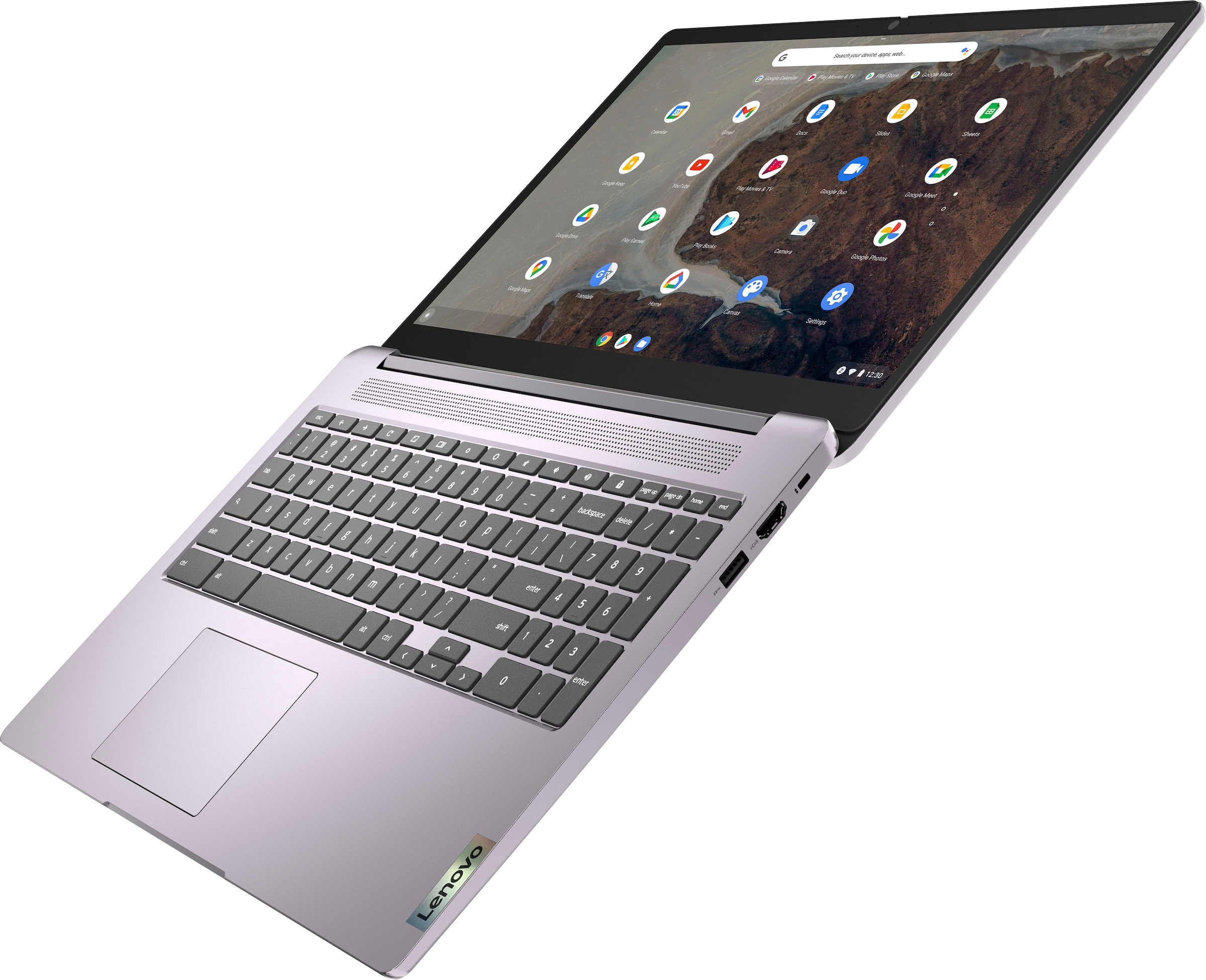 Lenovo Chromebook »IdeaPad 128 Silber, Zoll, 3 Graphics, 39,62 UHD / BAUR Chrome Intel, cm, 15IJL6«, Pentium SSD GB 15,6 