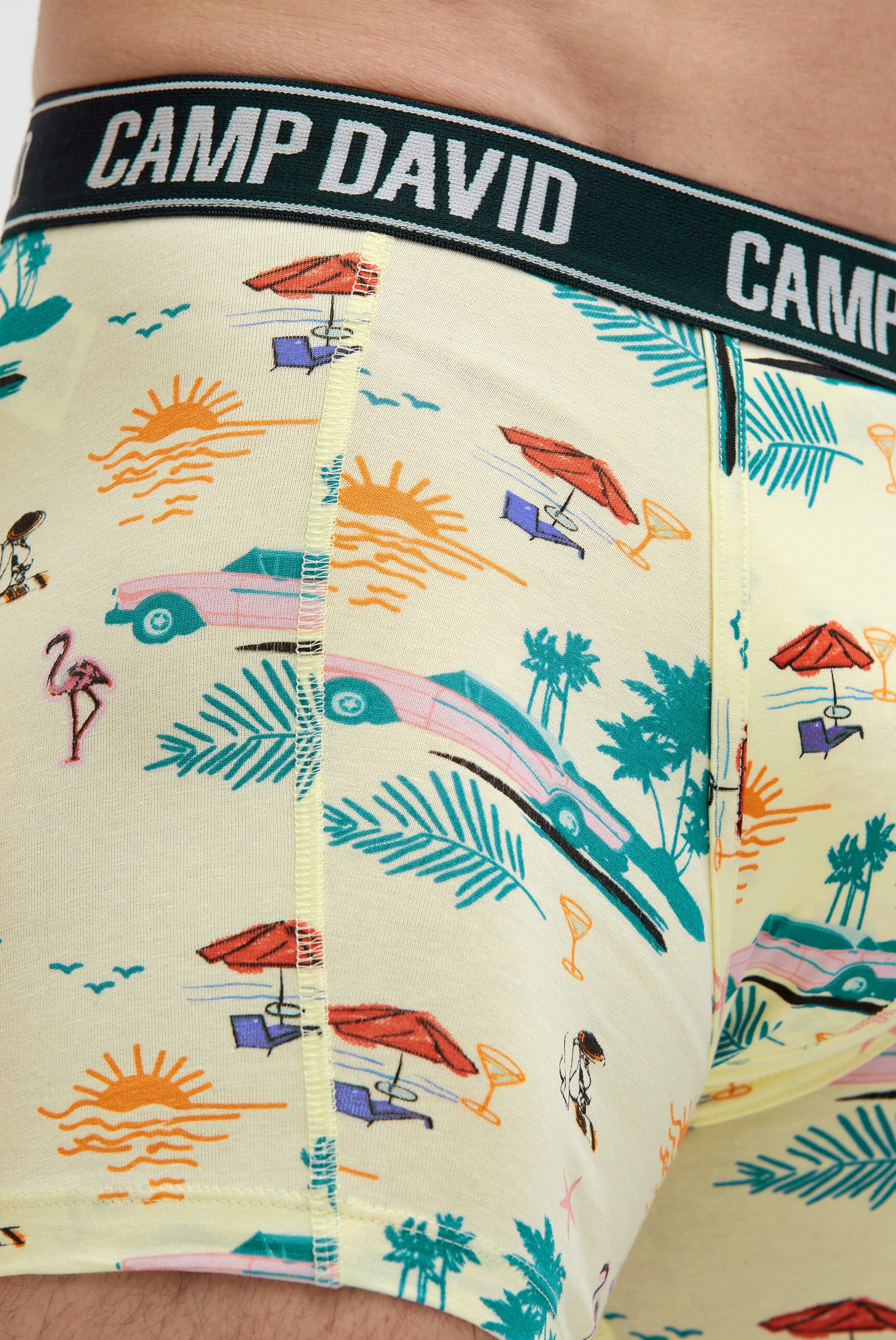 CAMP DAVID Boxershorts »Set:« 2 Stk. mit All Over Print
