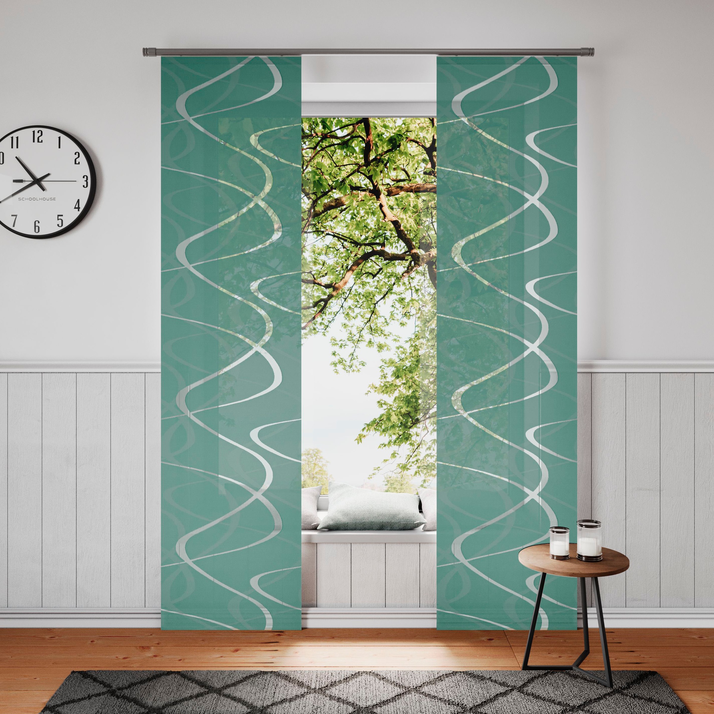 Neutex for you Schiebegardine "Pelotas" Klettband 1 Stk. tlg. inkl. Befesti günstig online kaufen