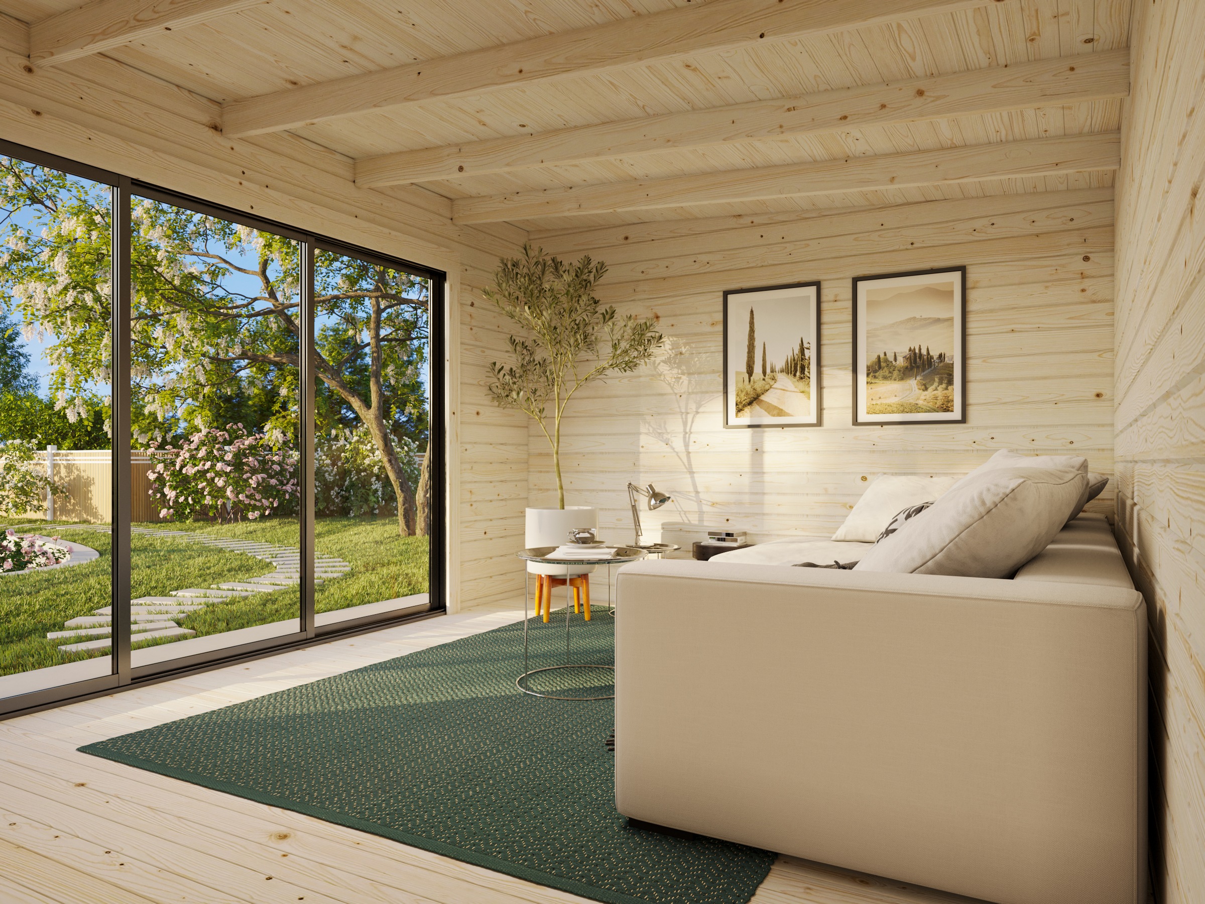Palmako Gartenhaus »Lea 14,2 m², Slide Plus«