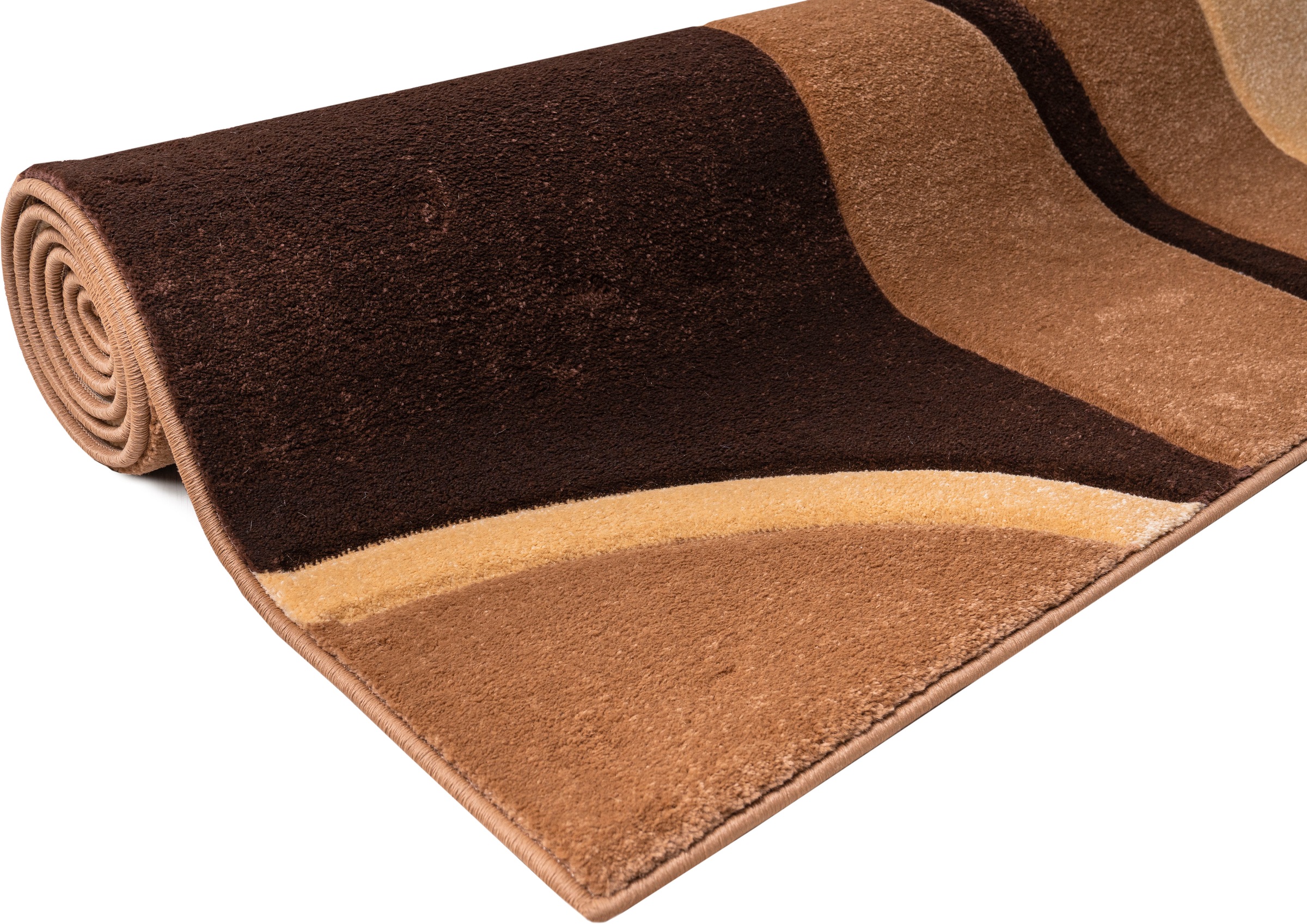 Home affaire Teppich »Josias«, rechteckig, 16 mm Höhe, mit handgearbeitetem Konturenschnitt, flach, Kurzflor, elegant
