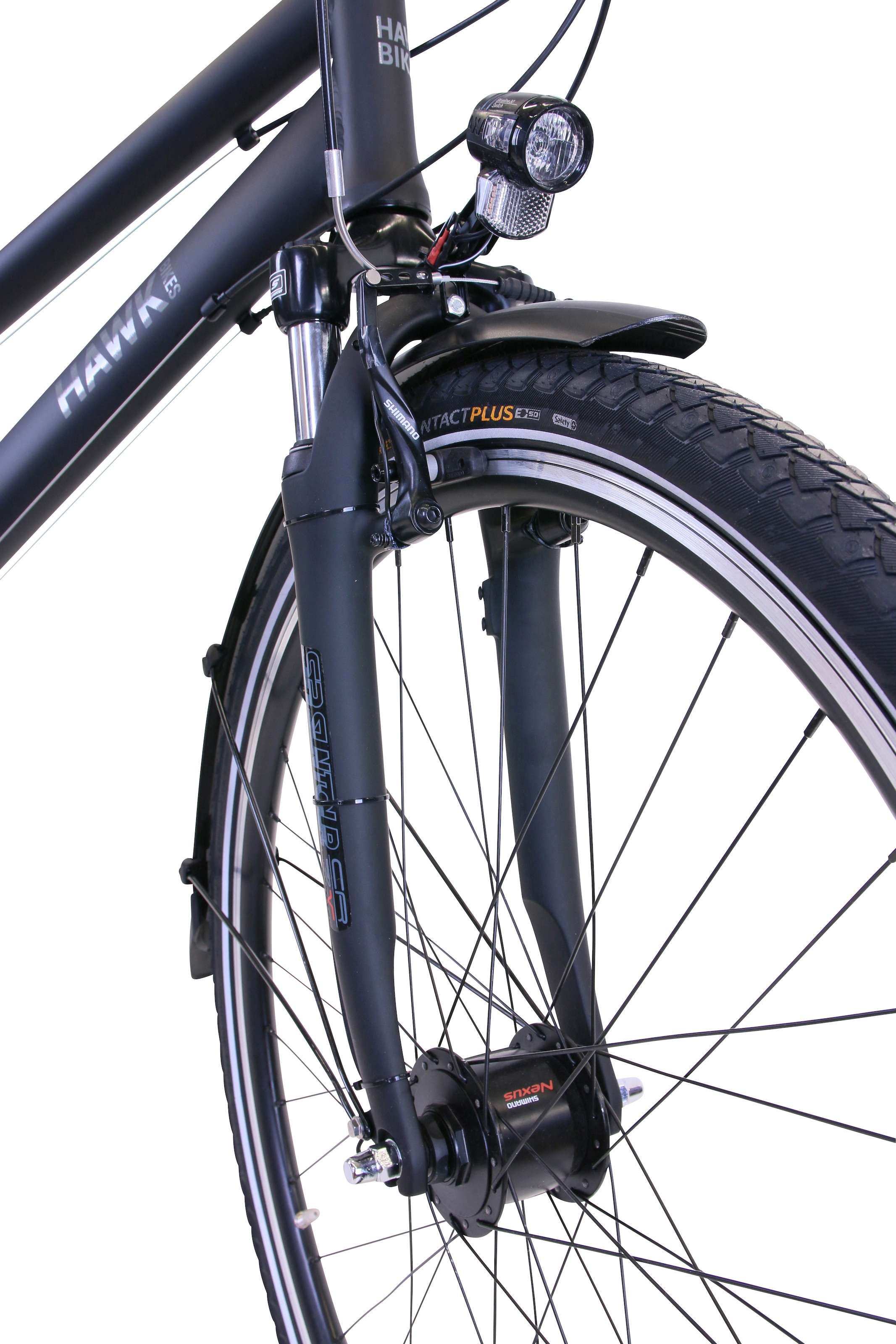 HAWK Bikes Trekkingrad »Trekking Lady Premium Black«, 24 Gang, microSHIFT, für Damen und Herren