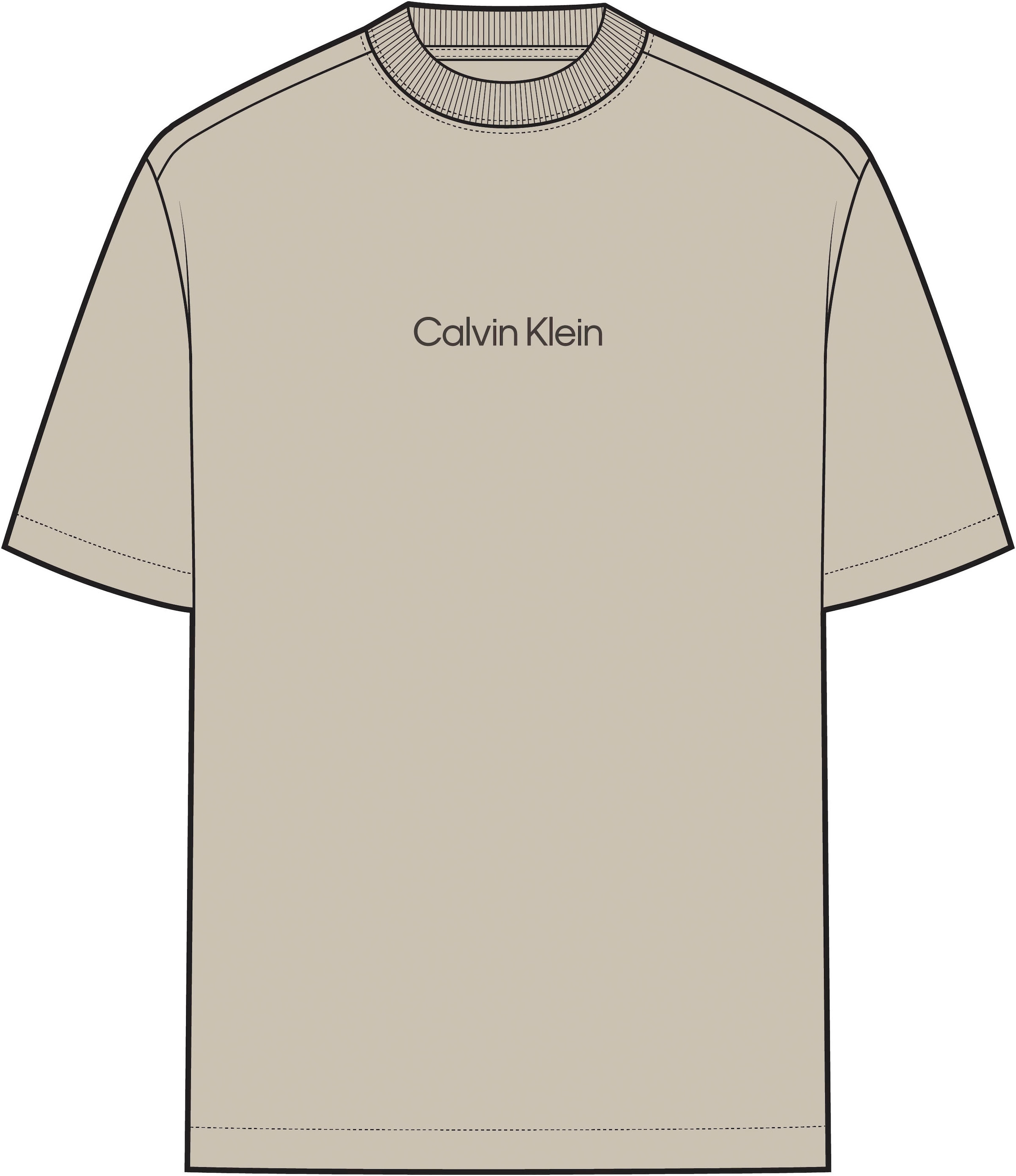 Calvin Klein T-Shirt "SS RLXD STANDARD LOGO CREWNK TEE" Rundhalsausschnitt, günstig online kaufen