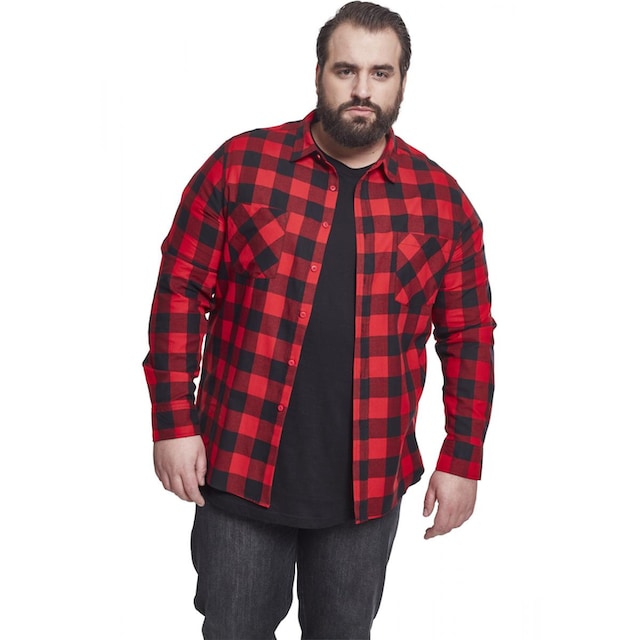 URBAN CLASSICS Langarmshirt »Checked Flanell Shirt«, (1 tlg.) ▷ bestellen |  BAUR