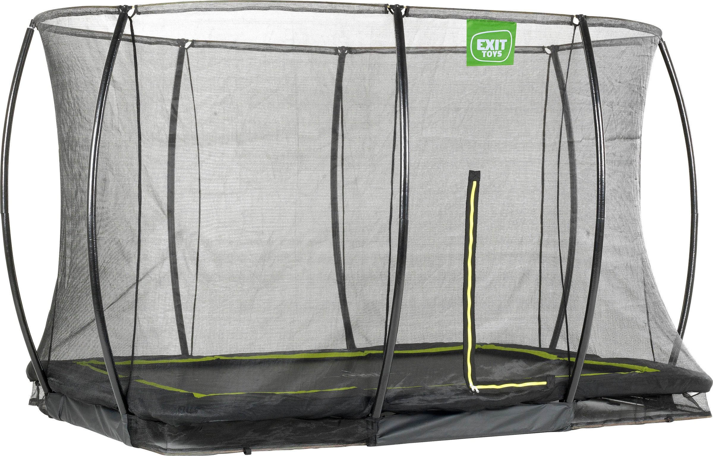 EXIT Gartentrampolin »Silhouette Ground«, BxT: 244x366 cm, mit Sicherheitsnetz