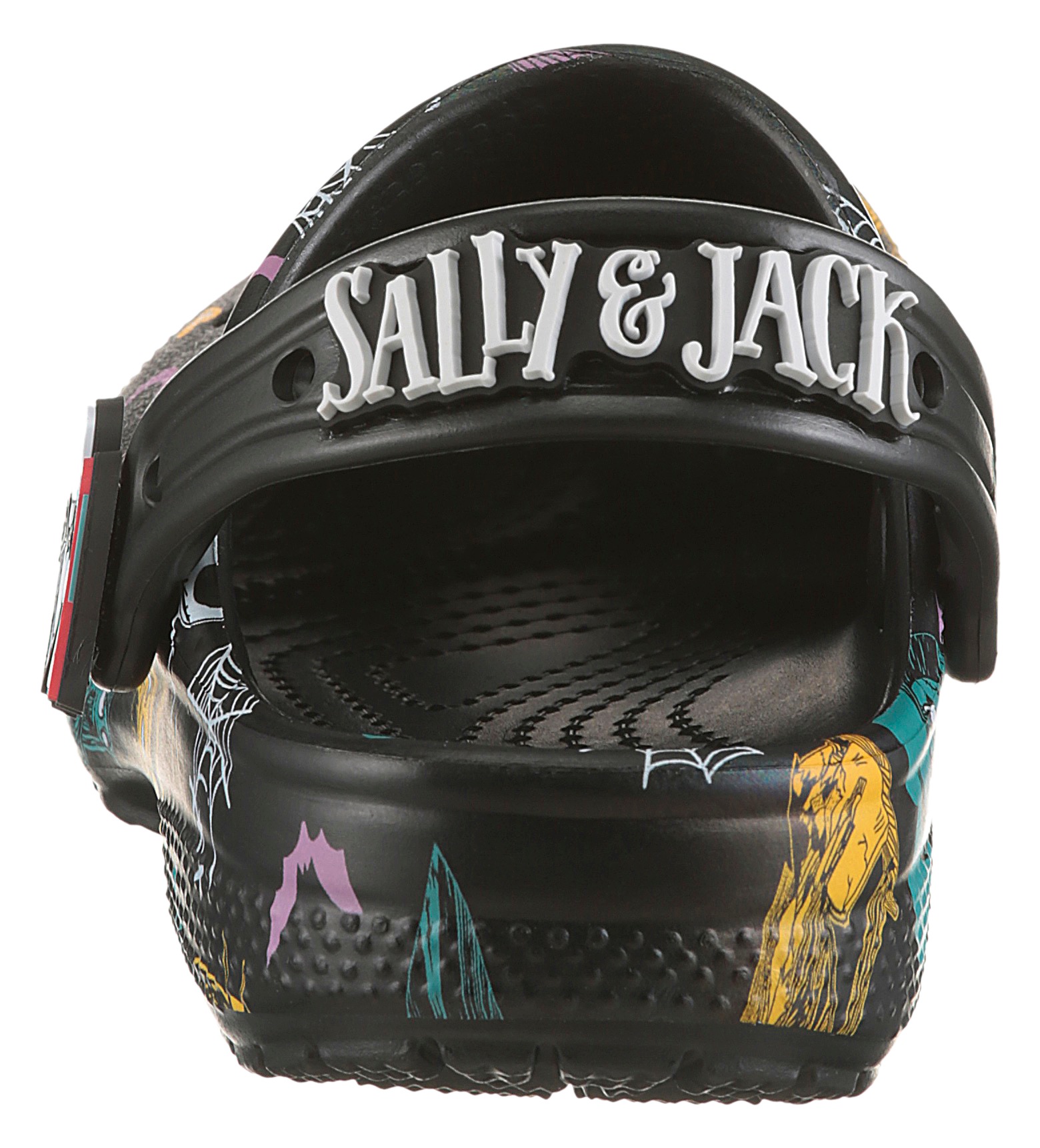 Thumbnail - Crocs Clog "The Nightmare Before Christmas Jack and Sally Classic Clog" Hausschuh mit zwei übergroßen Jibbitz™-Anstecker...