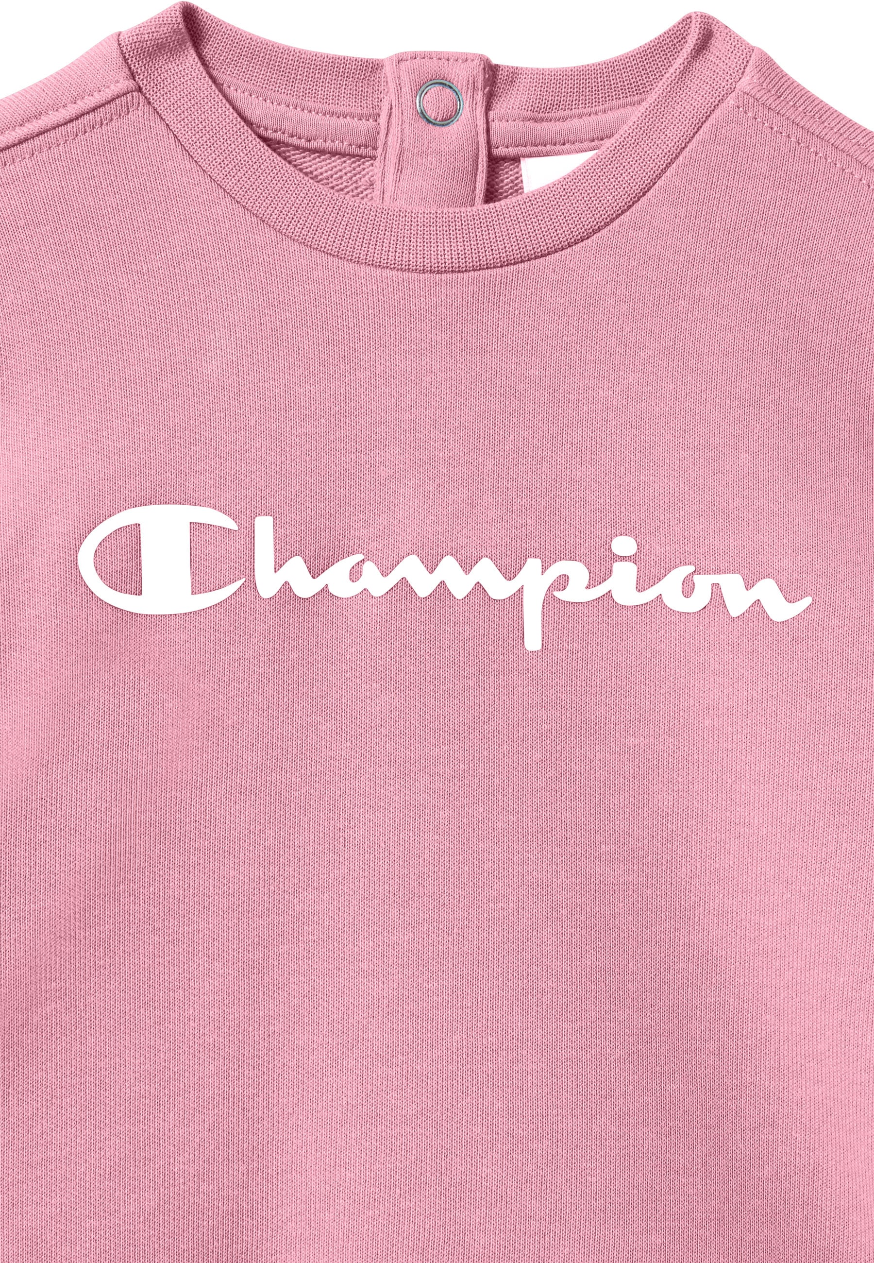 Champion Jogginganzug »ICONS CONTRAST Toddler Terry Crewneck Sweatsuit« 2 tlg. 2-teiliges Set, aus Baumwolle und Polyester, bequeme Passform