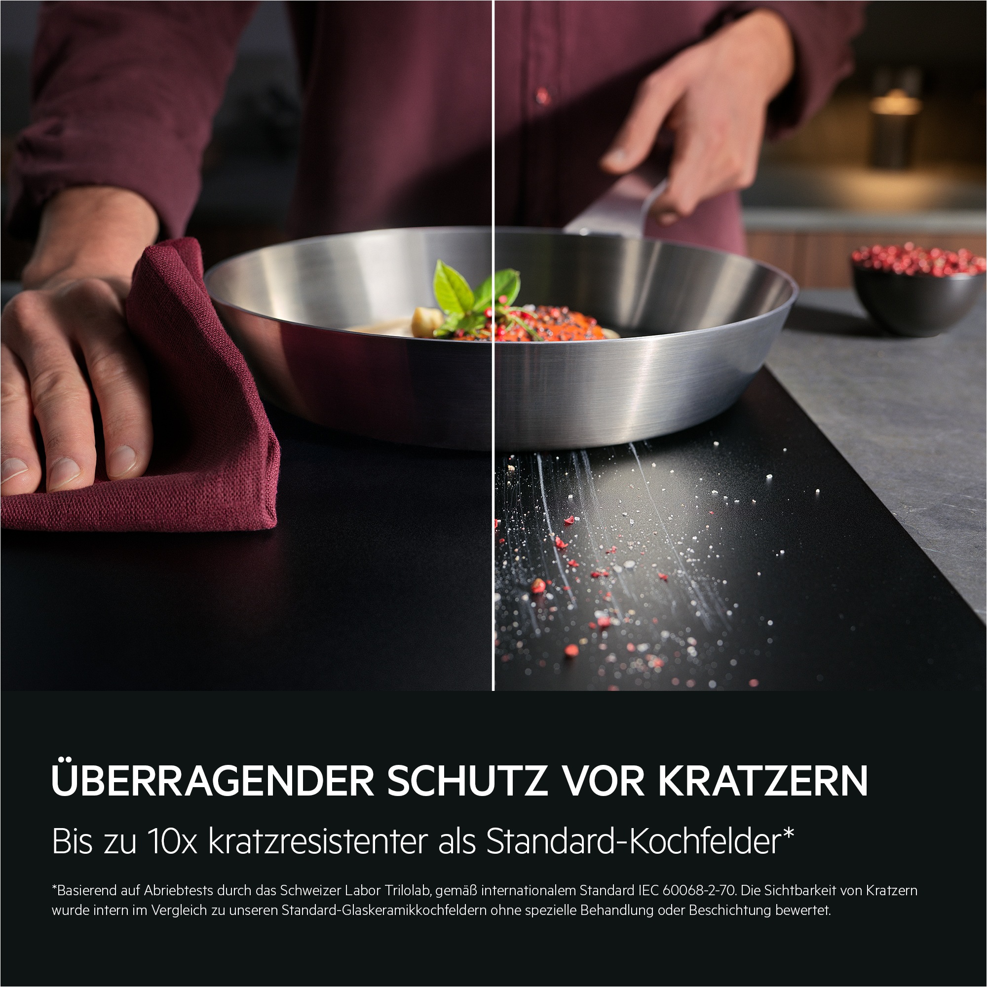 AEG TII84B0FFZ Induktions-Kochfeld Schwarz 2