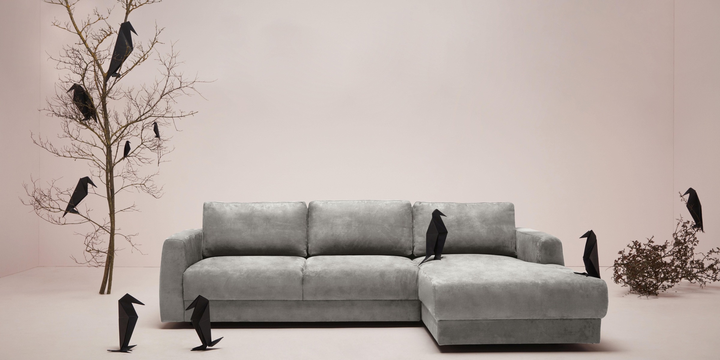 andas Ecksofa »Hobro L-Form«, in 3 Bezugsqualitäten in vielen Farben, Design by Morten Georgsen