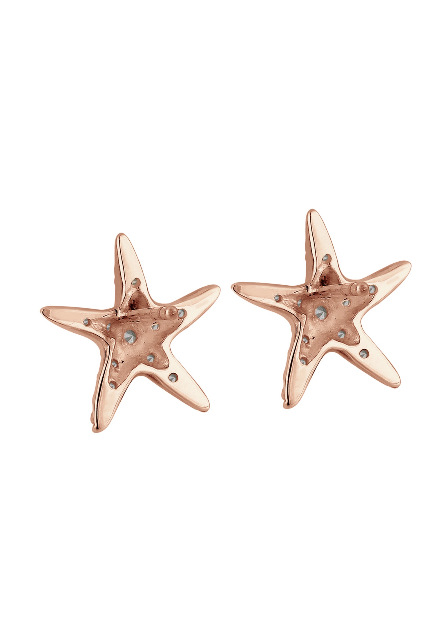 Elli Paar Ohrstecker »Seestern mit Kristalle funkelnd 925 Sterling Silber«