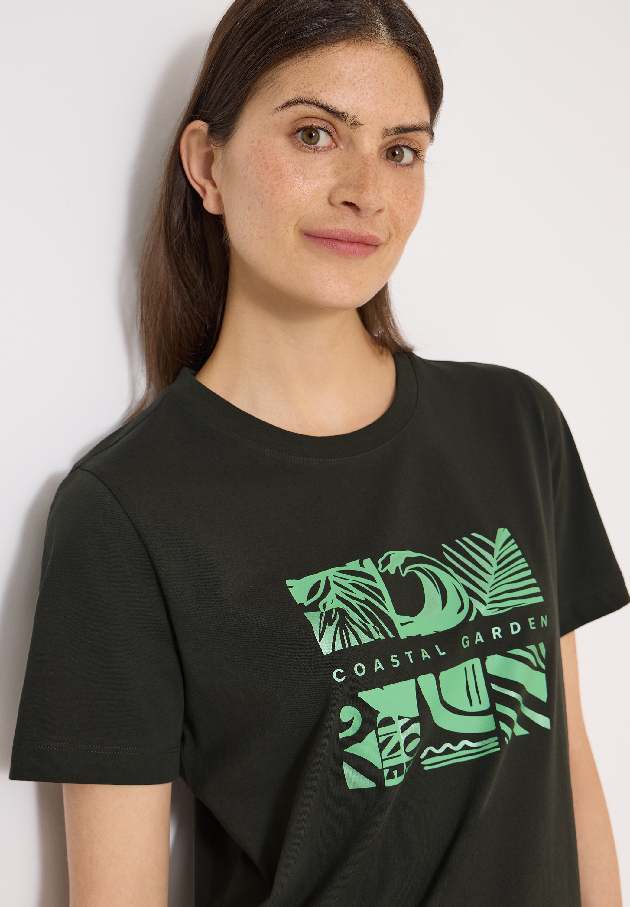 Cecil Print-Shirt aus reiner Baumwolle