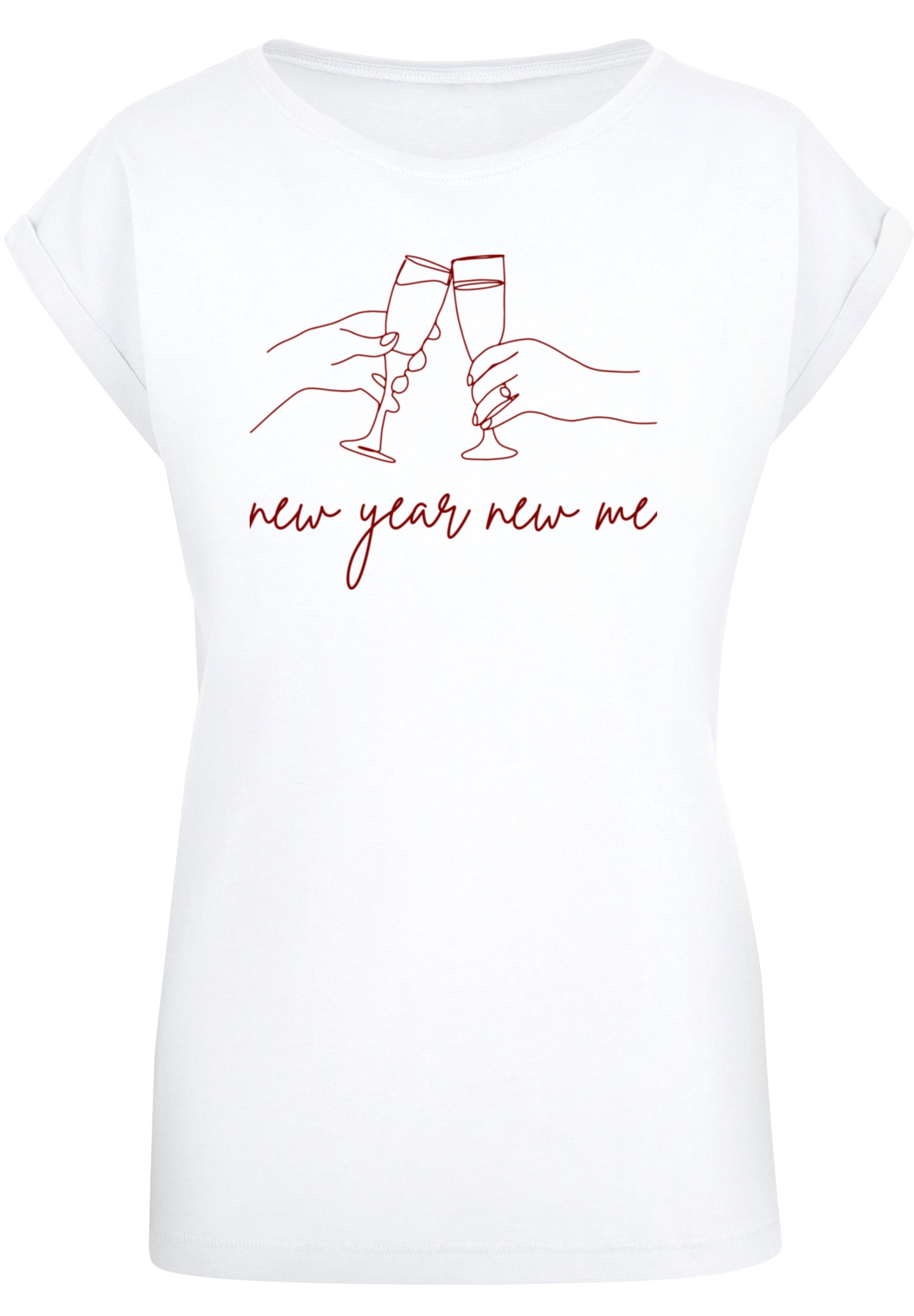F4NT4STIC T-Shirt »Silvester Party new year new me«, Print