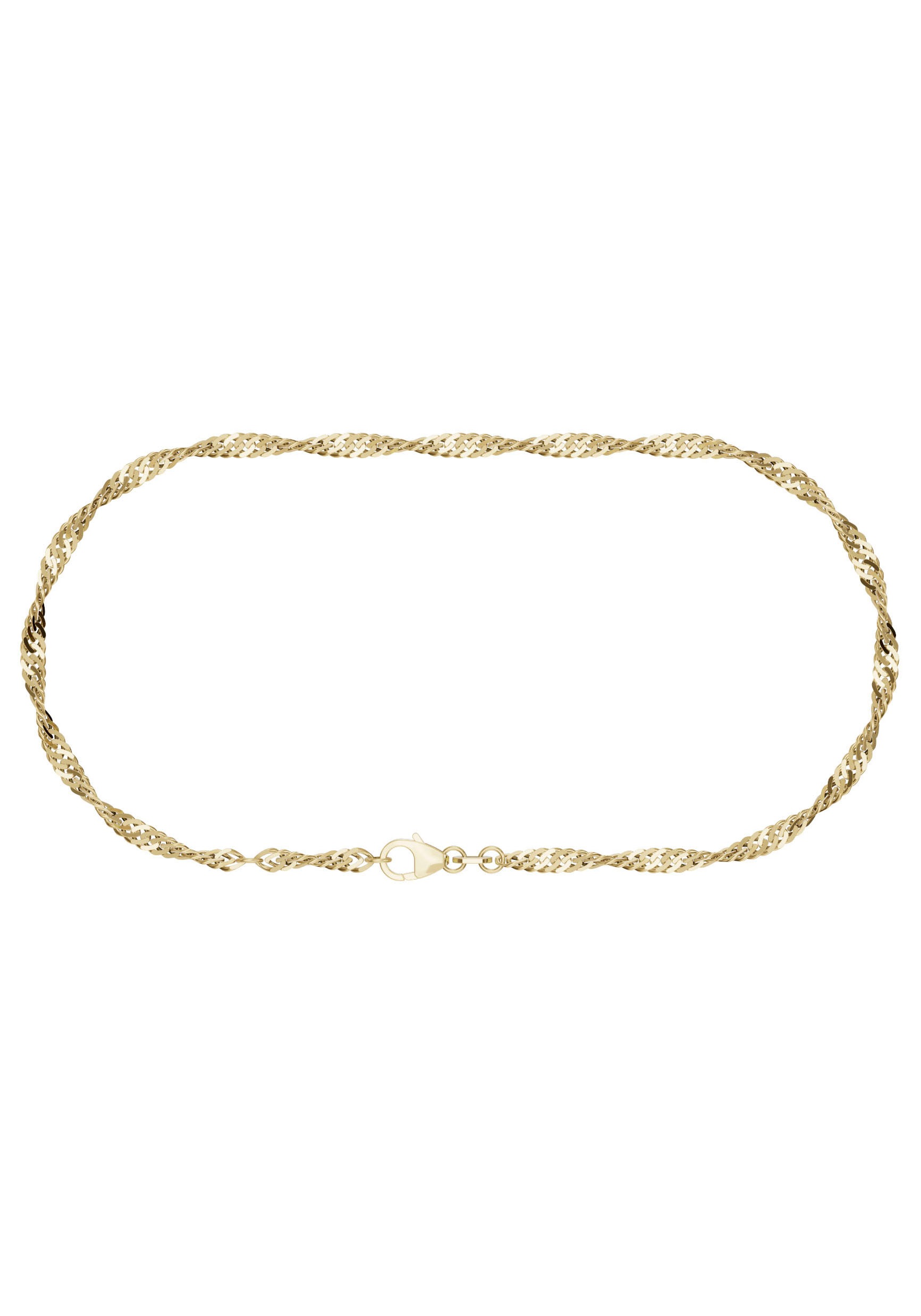 Firetti Fußkette »Schmuck Geschenk Silber 925 Körperschmuck Gold o. Rosè Singapurkette«, Made in Germany