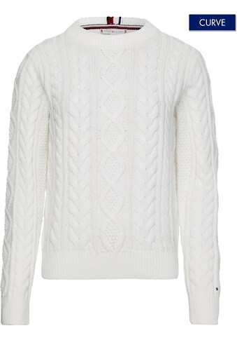 Tommy Hilfiger Curve Strickpullover »CRV ALLOVER CABLES C-NK SWEATER«, mit Tommy... kaufen