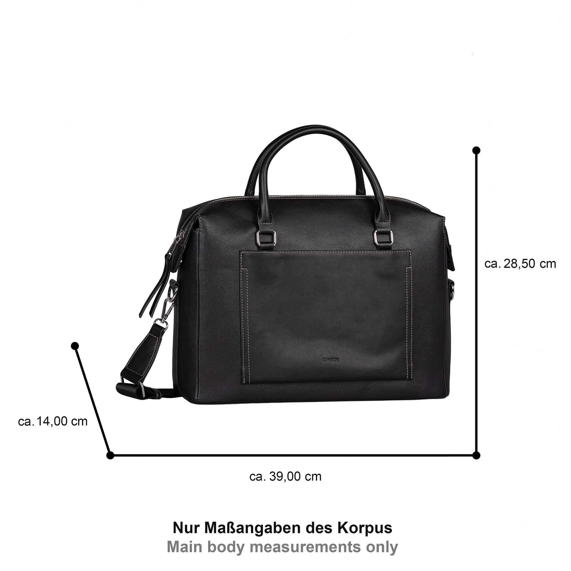 Gabor Aktentasche »Emine« Damen Laptoptasche mit Logoschriftzug
