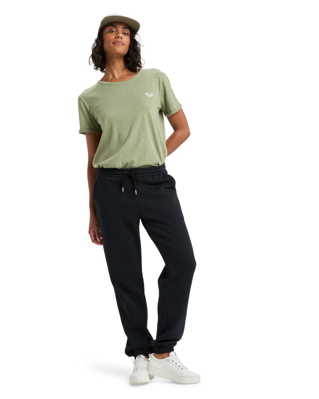 Jogger Pants ROXY "Surf Stoked Brushed", Damen, Gr. XL, grau (anthrazit), Obermaterial: 60% Walkfrottier, 40% Microfaser;, Hosen 3