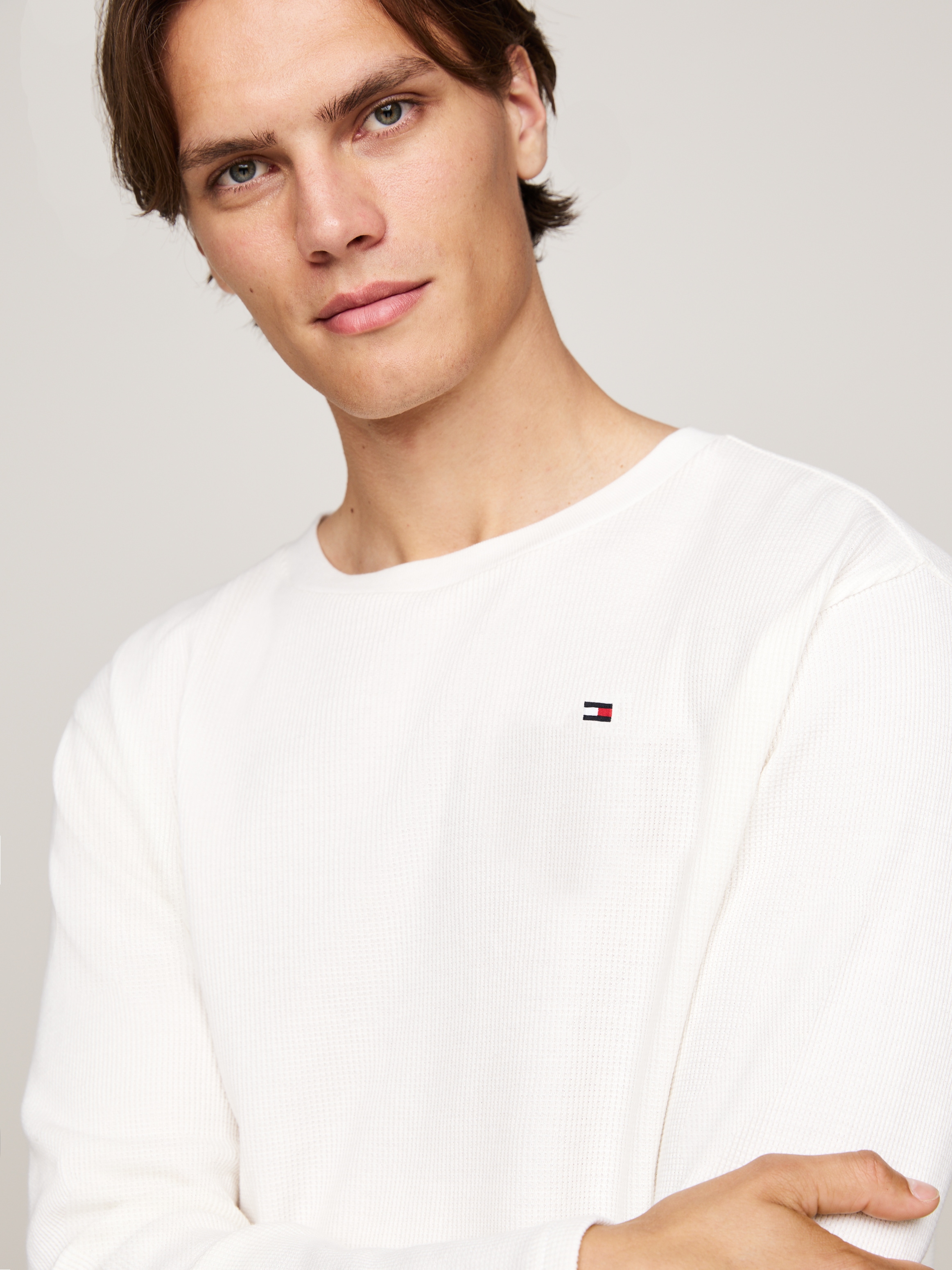 Tommy Hilfiger Underwear Schlafanzug »LS WAFFLE FLANNEL PJ SET«