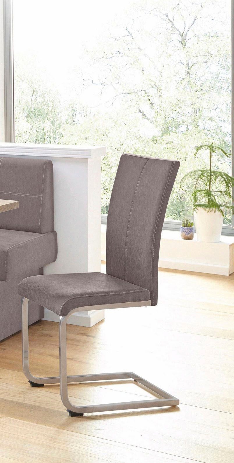 Home affaire Freischwinger "Nils" (Set) 2 Stk. Luxus-Microfaser Lederoptik günstig online kaufen