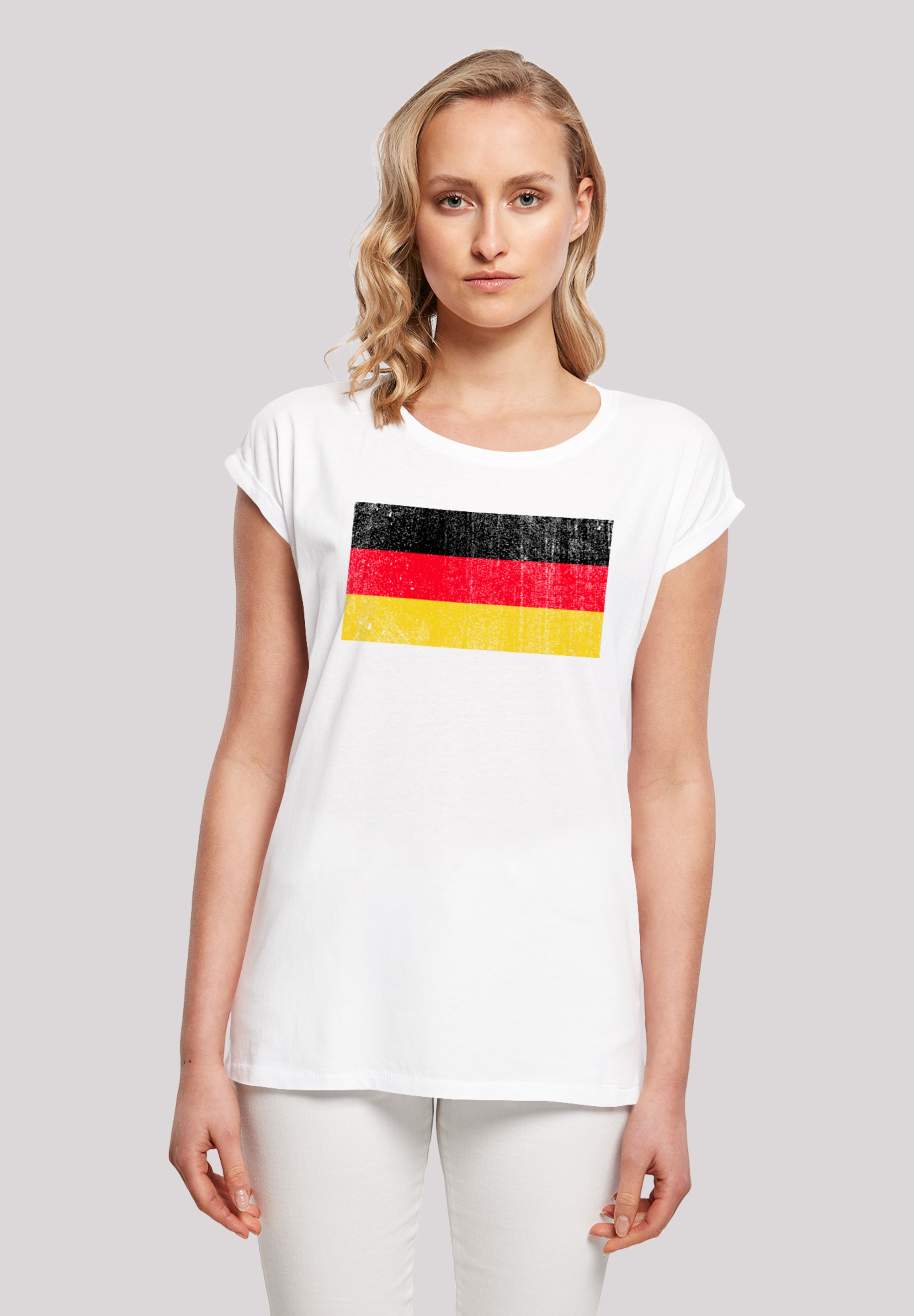 T-Shirt »Germany Deutschland Flagge distressed«, Print