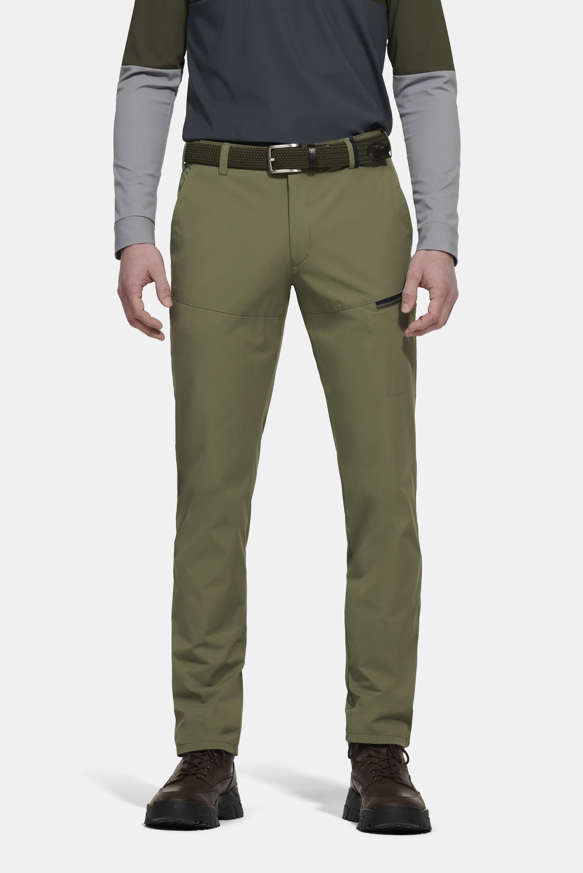 MEYER Chinos "Skye" mit speziellen Shirt-Stopper im Bund